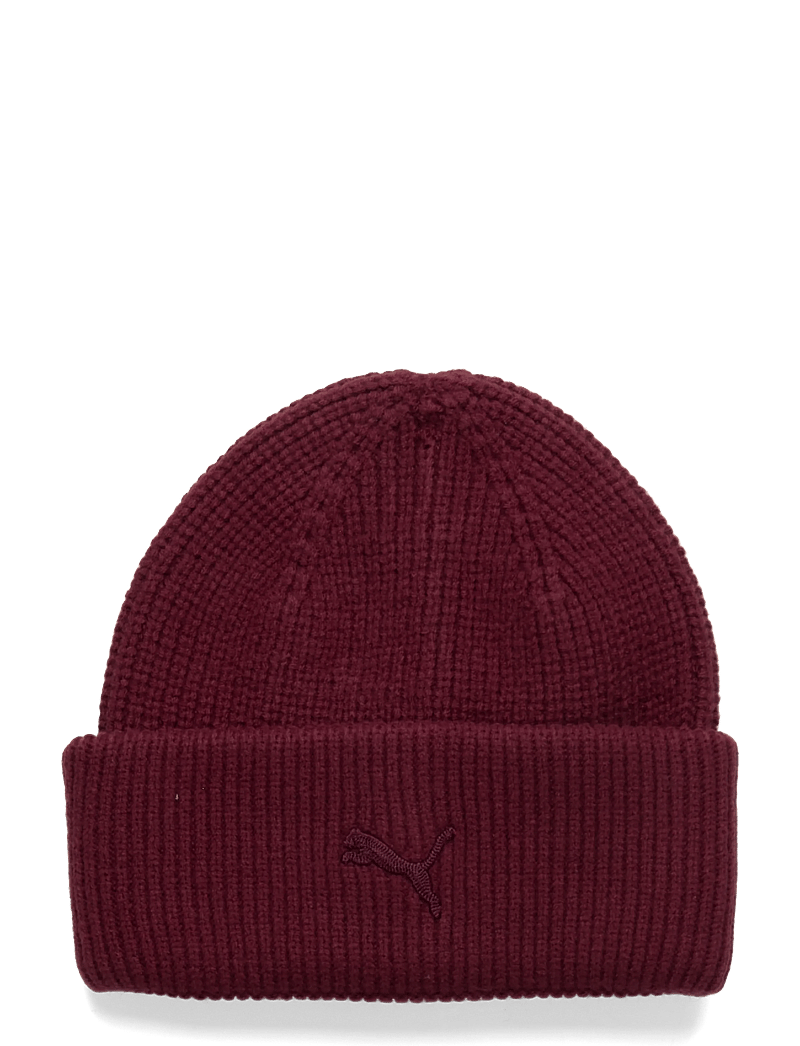 PUMA - WARDROBE ESS CHUNKY Mid Crown Beanie - mössor - ruby shimmer - 0