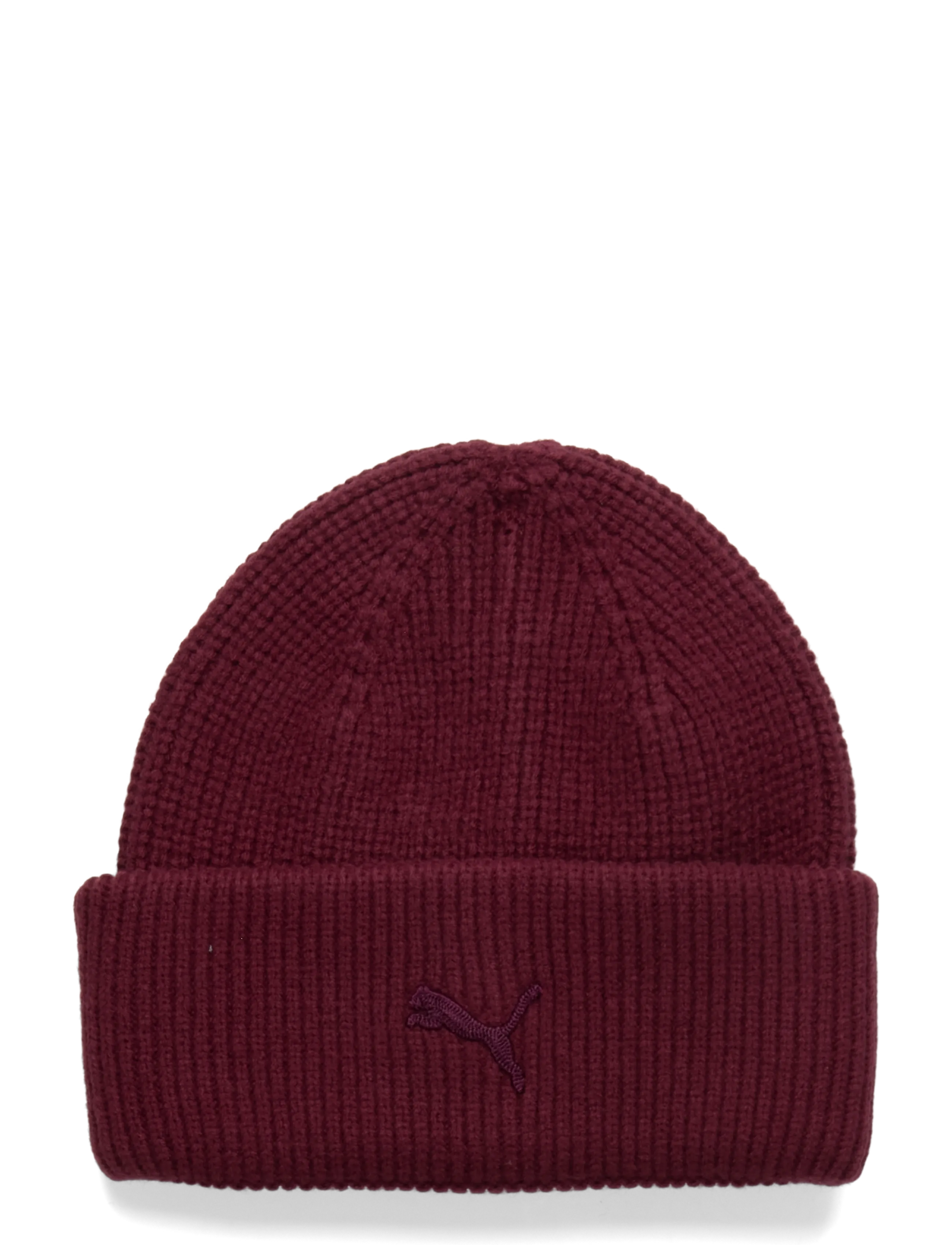 PUMA WARDROBE ESS CHUNKY Mid Crown Beanie - PUMA - RUBY SHIMMER / burgundy