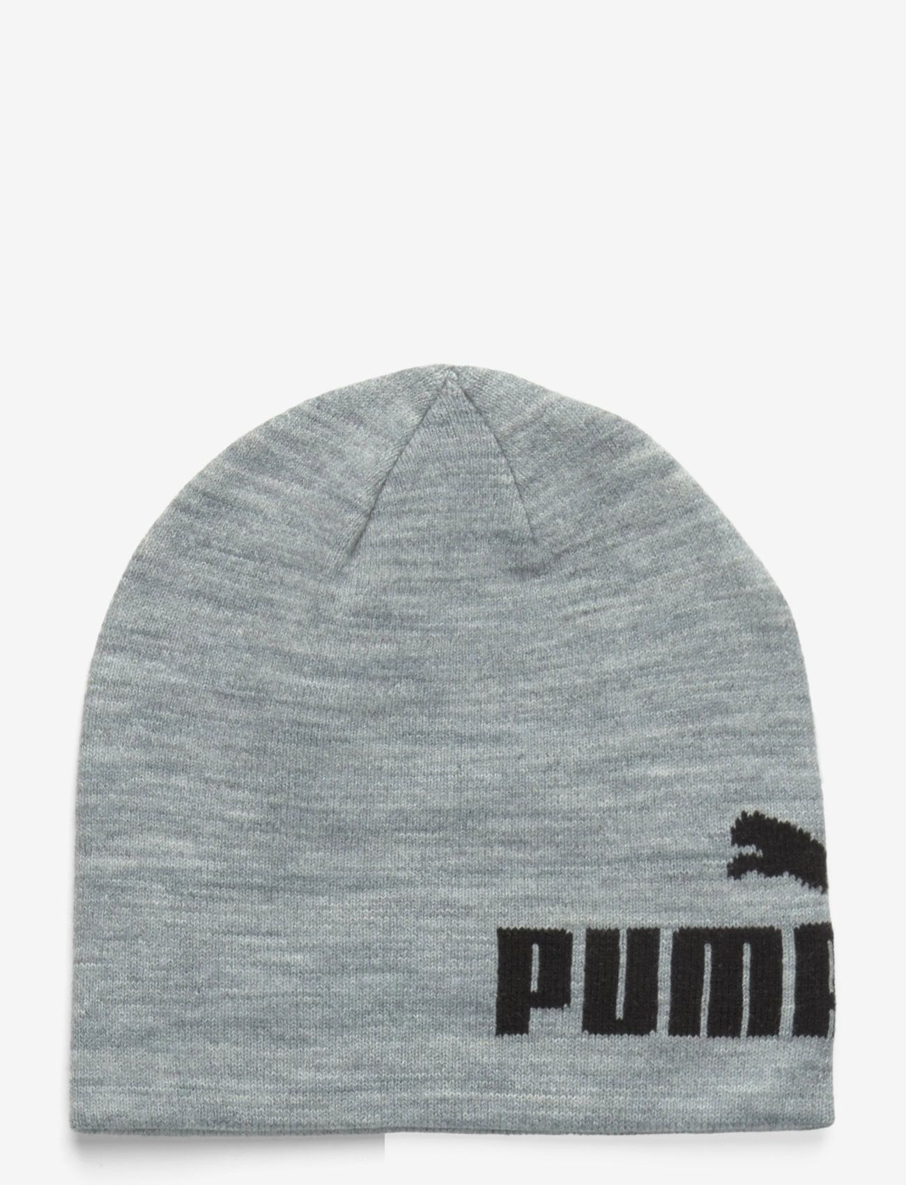 PUMA - ESS Mid Crown Cuffless Beanie - lowest prices - light gray heather-puma black - 0