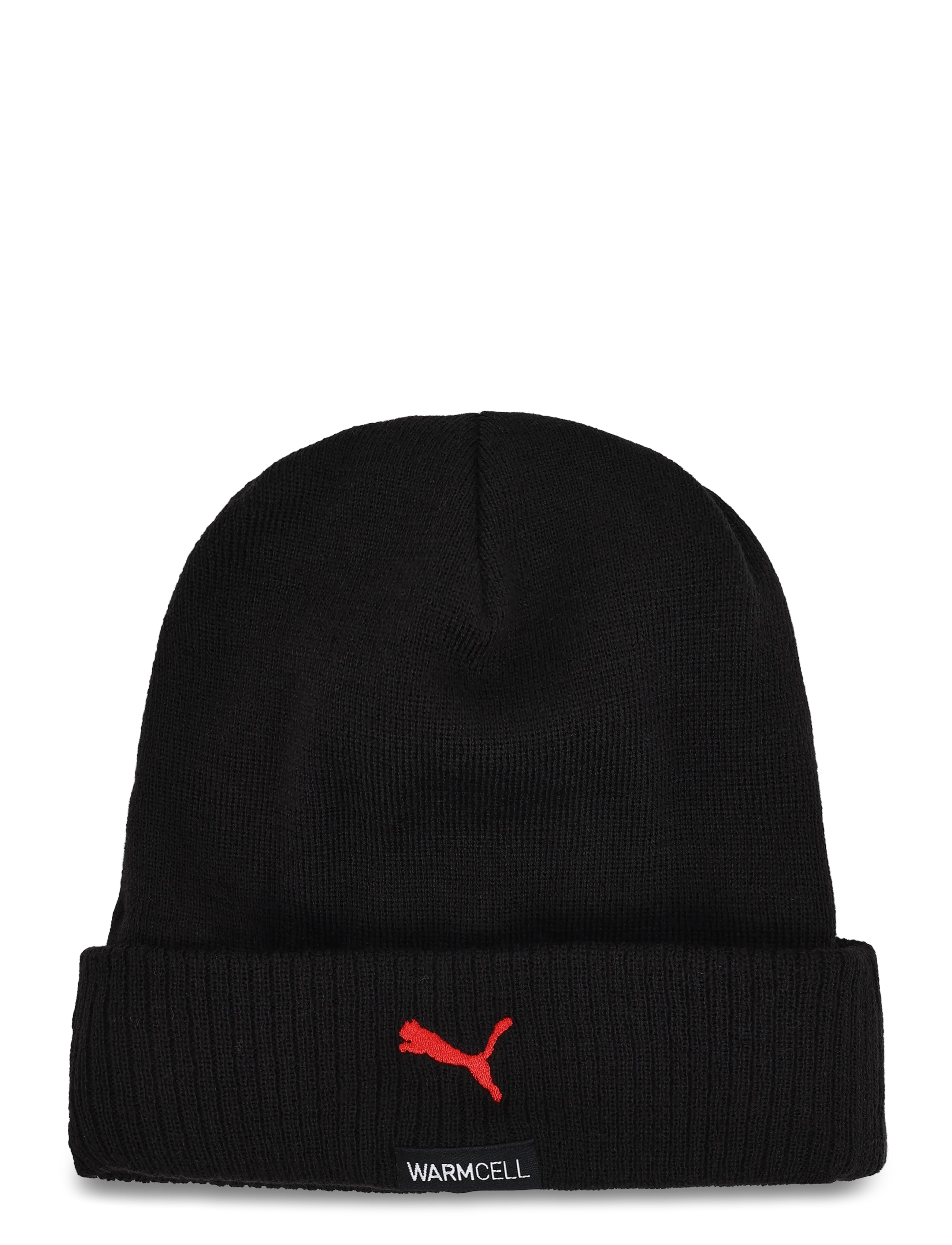 PUMA ACM ESS Beanie - PUMA - PUMA BLACK-FOR ALL TIME RED / black