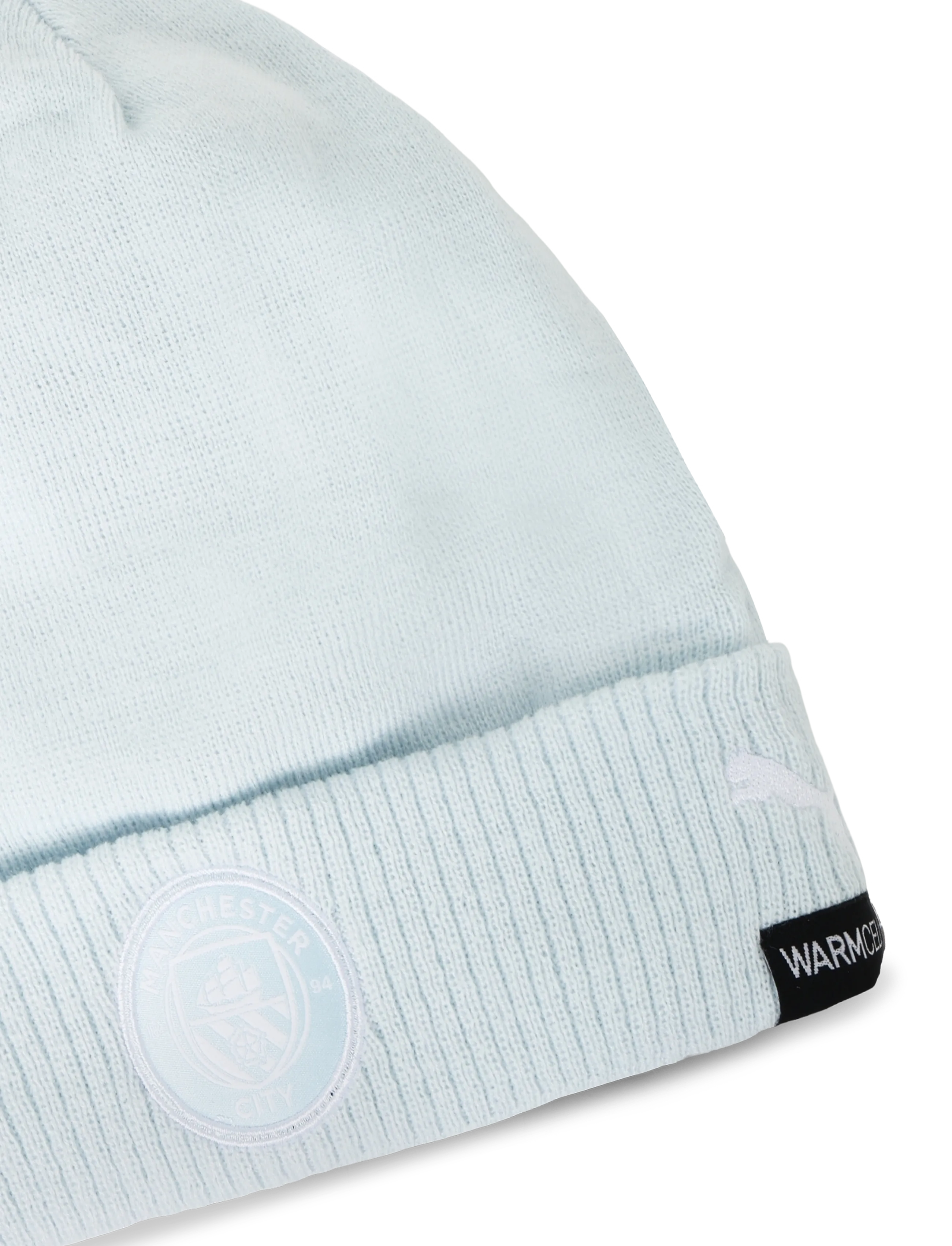 PUMA - MCFC ESS Beanie - beanies - icy blue-puma white - 2