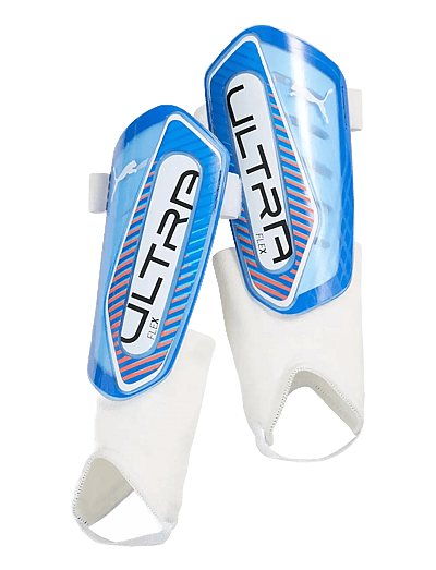 PUMA ULTRA Flex Ankle - Benskinner og sleeves - ULTRA BLUE-PUMA WHITE-GLOWING RED / blue