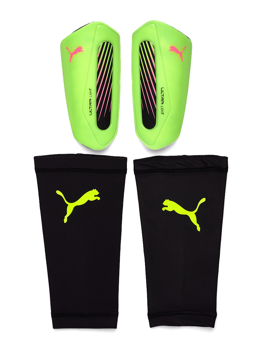PUMA - ULTRA Light Sleeve - ochraniacze goleni - yellow alert-puma aged silver - 0