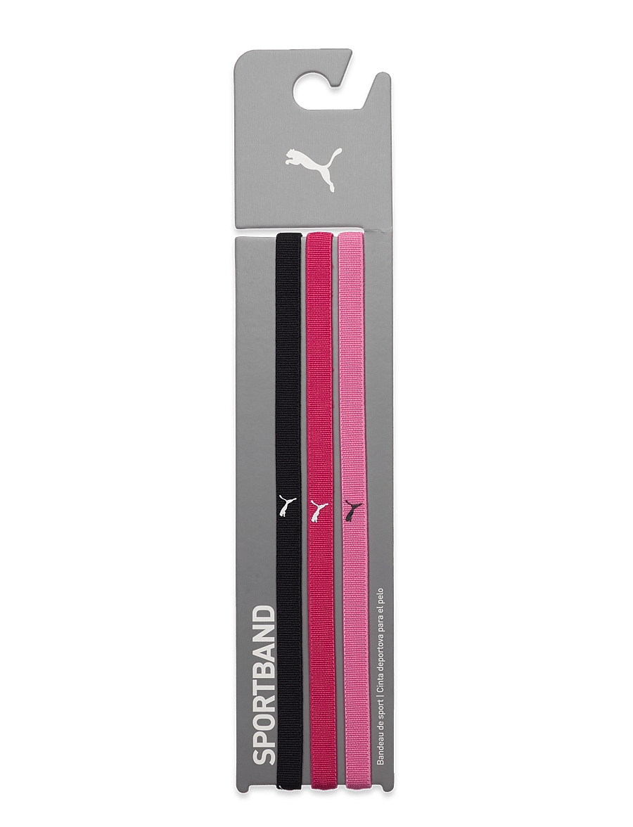 PUMA - AT Sportbands Womens Pack (3pcs) - puma black-garnet rose-fast pink - 0