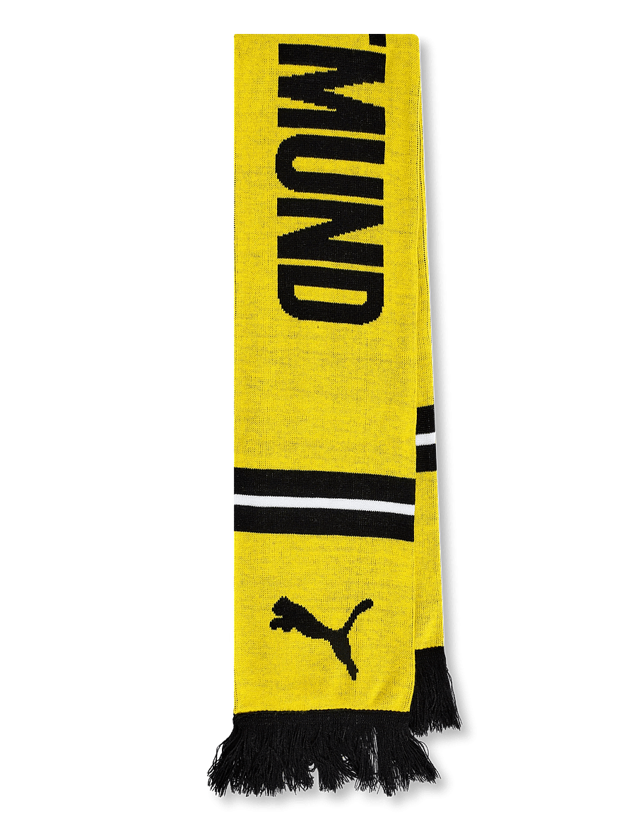 PUMA - BVB ESS Scarf - halstørklæder - faster yellow-puma black - 0
