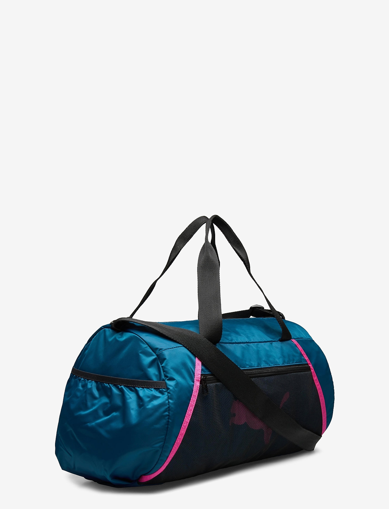 PUMA - AT ESS barrel bag - digi-blue-puma black-luminous pink - 2