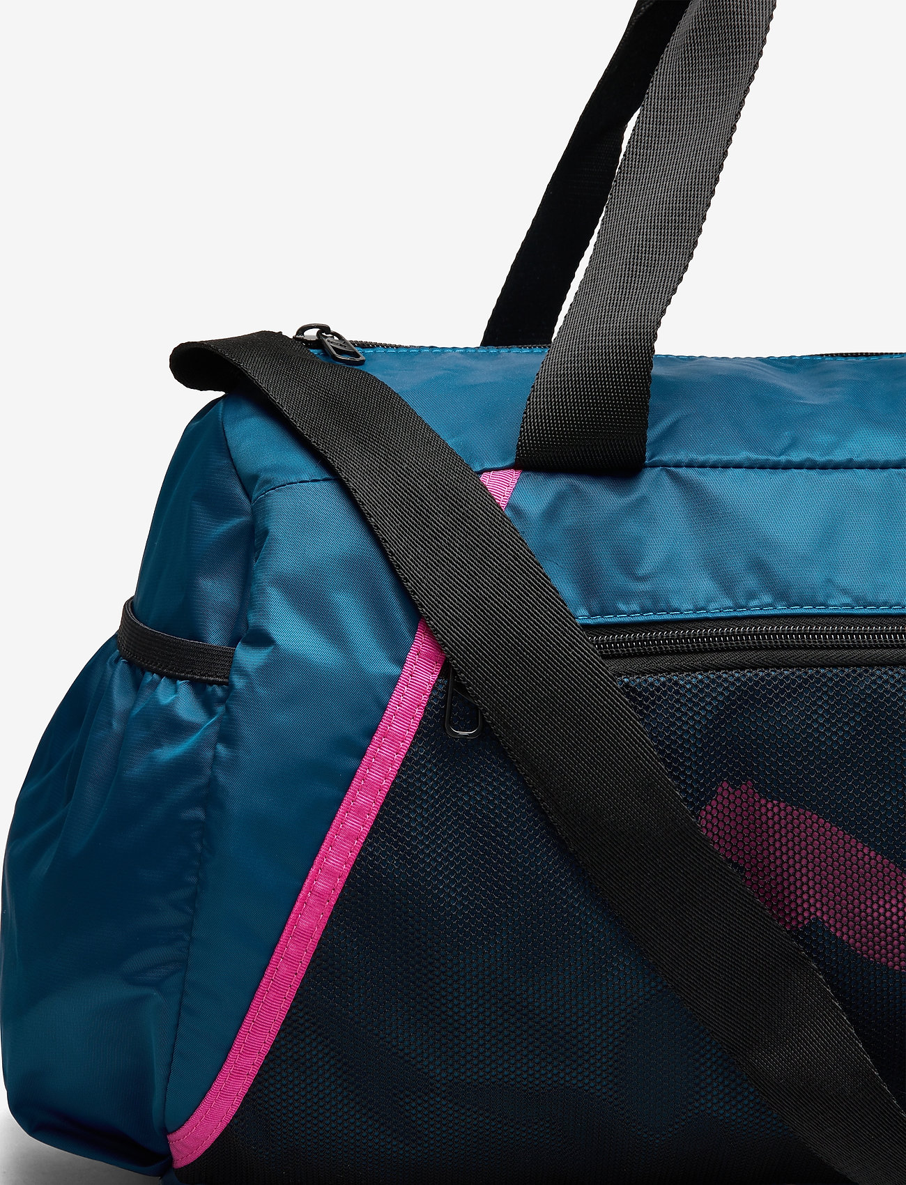PUMA - AT ESS barrel bag - digi-blue-puma black-luminous pink - 3