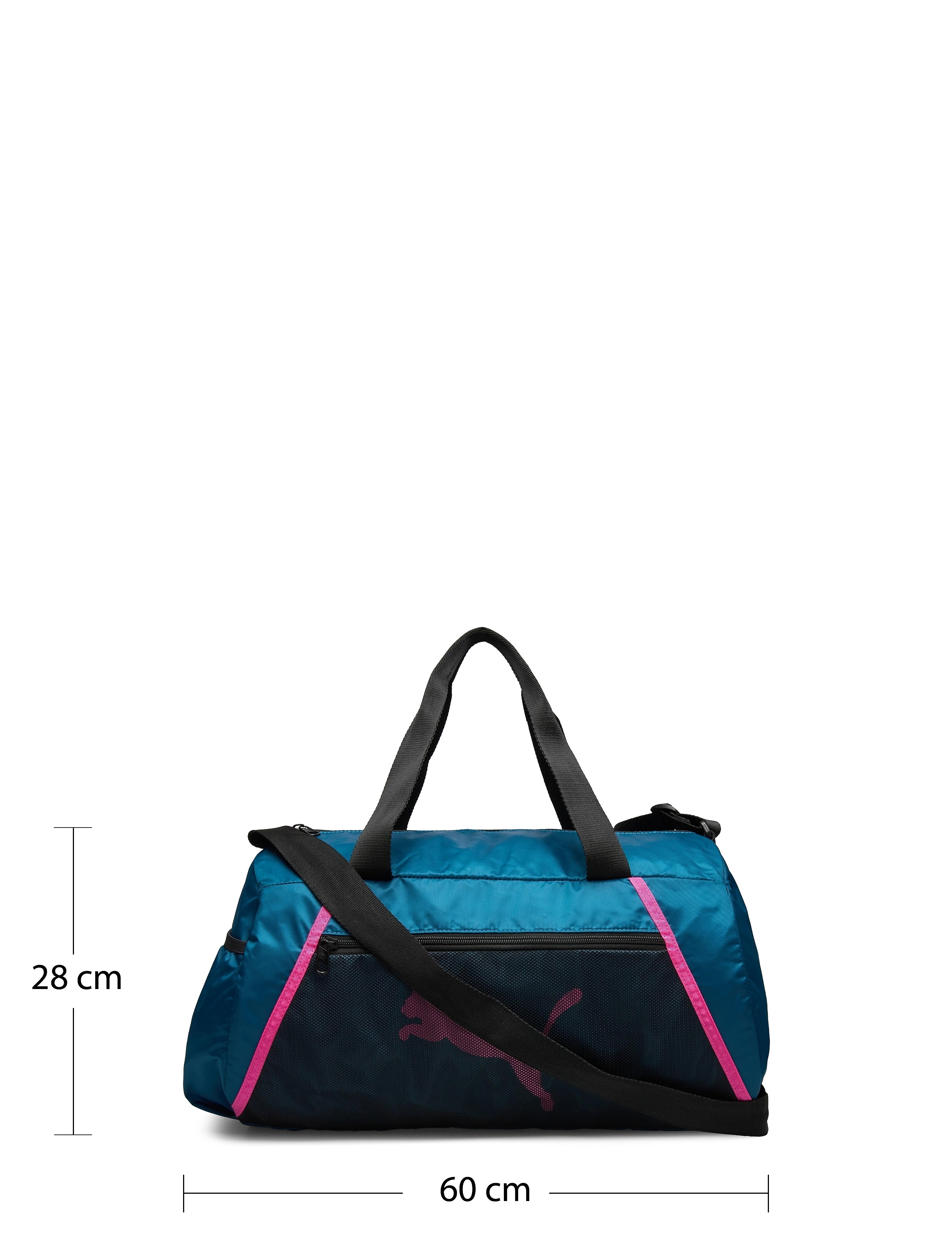 PUMA - AT ESS barrel bag - digi-blue-puma black-luminous pink - 5