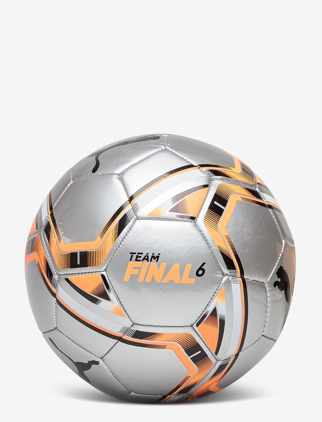 teamFINAL 21.6 MS Ball - PUMA SILVER-SHOCKING ORANGE-PUMA BL
