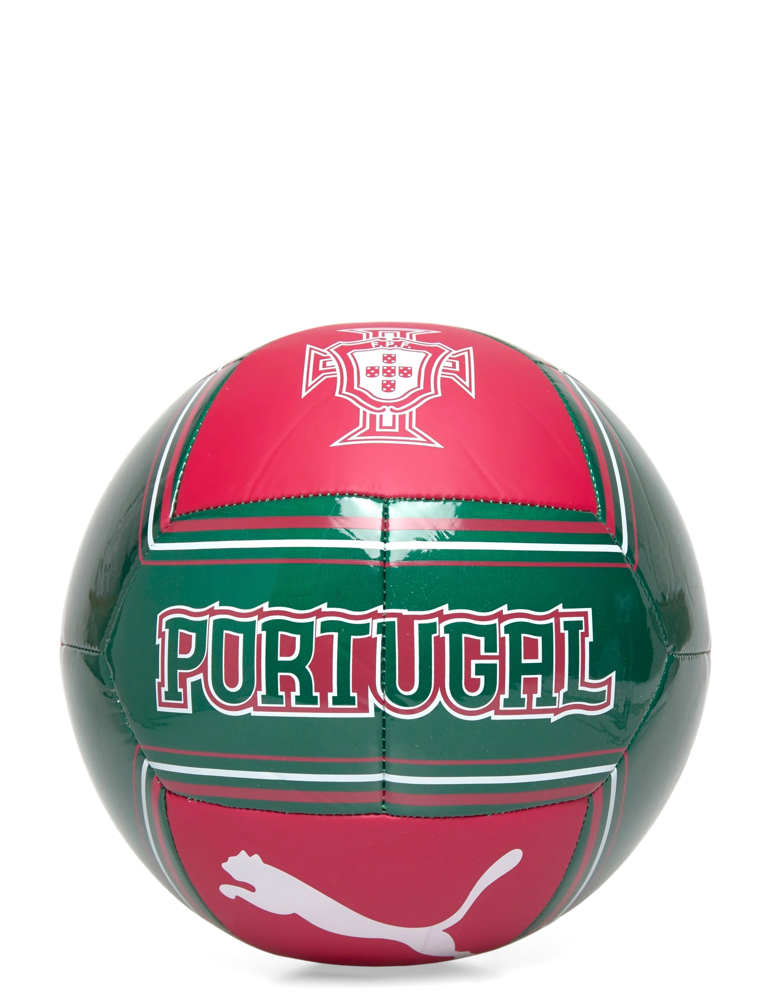 PUMA FPF CULTURE Ball - Uus - CLUB RED-GREEN LAGOON / green