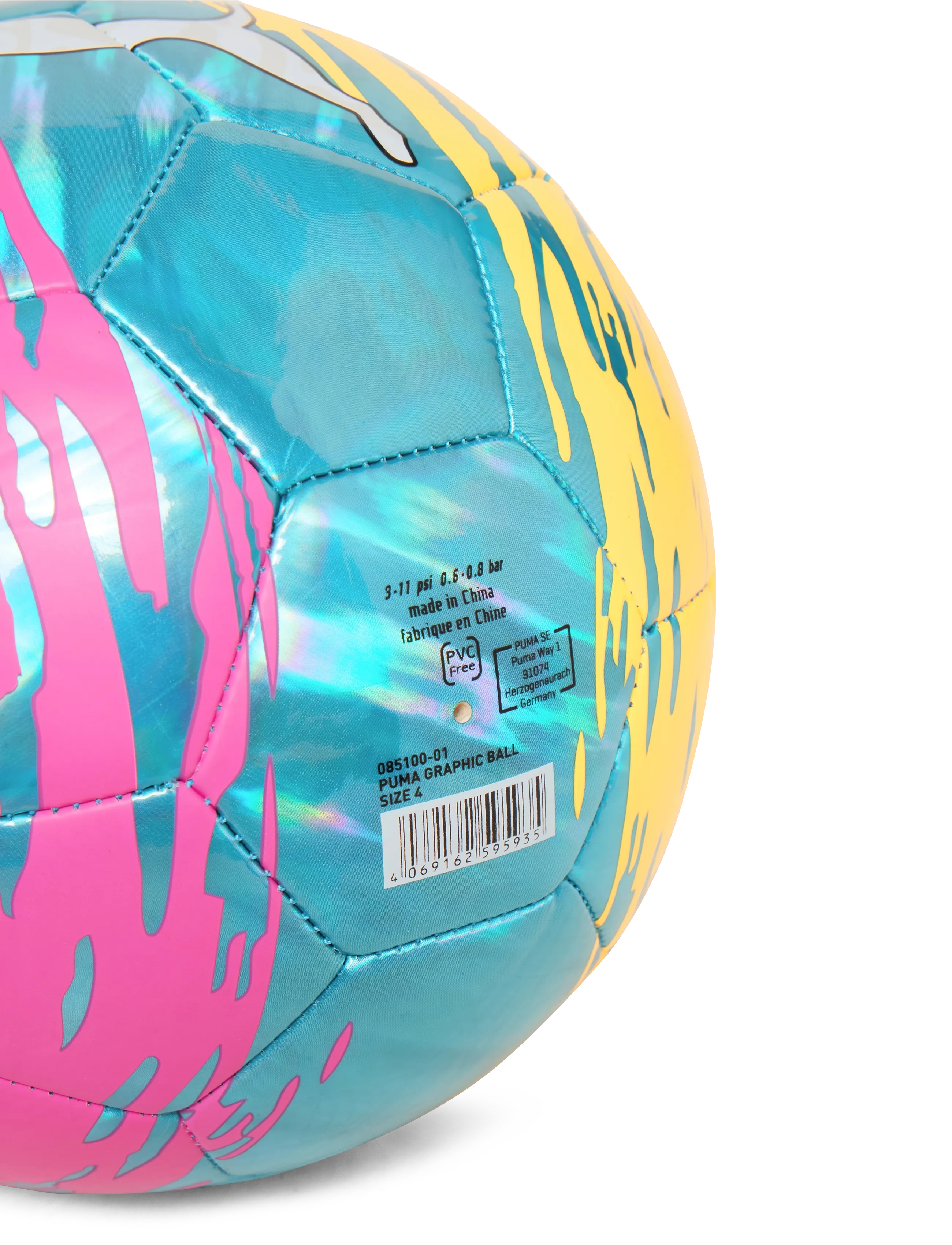 PUMA - PUMA Graphic ball - ultra blue-poison pink-lime squeeze - 3