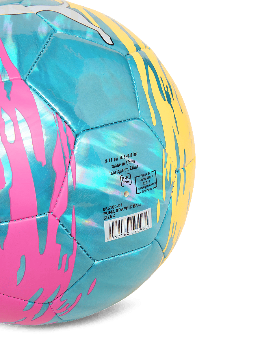 PUMA - PUMA Graphic ball - jalgpallid - ultra blue-poison pink-lime squeeze - 3