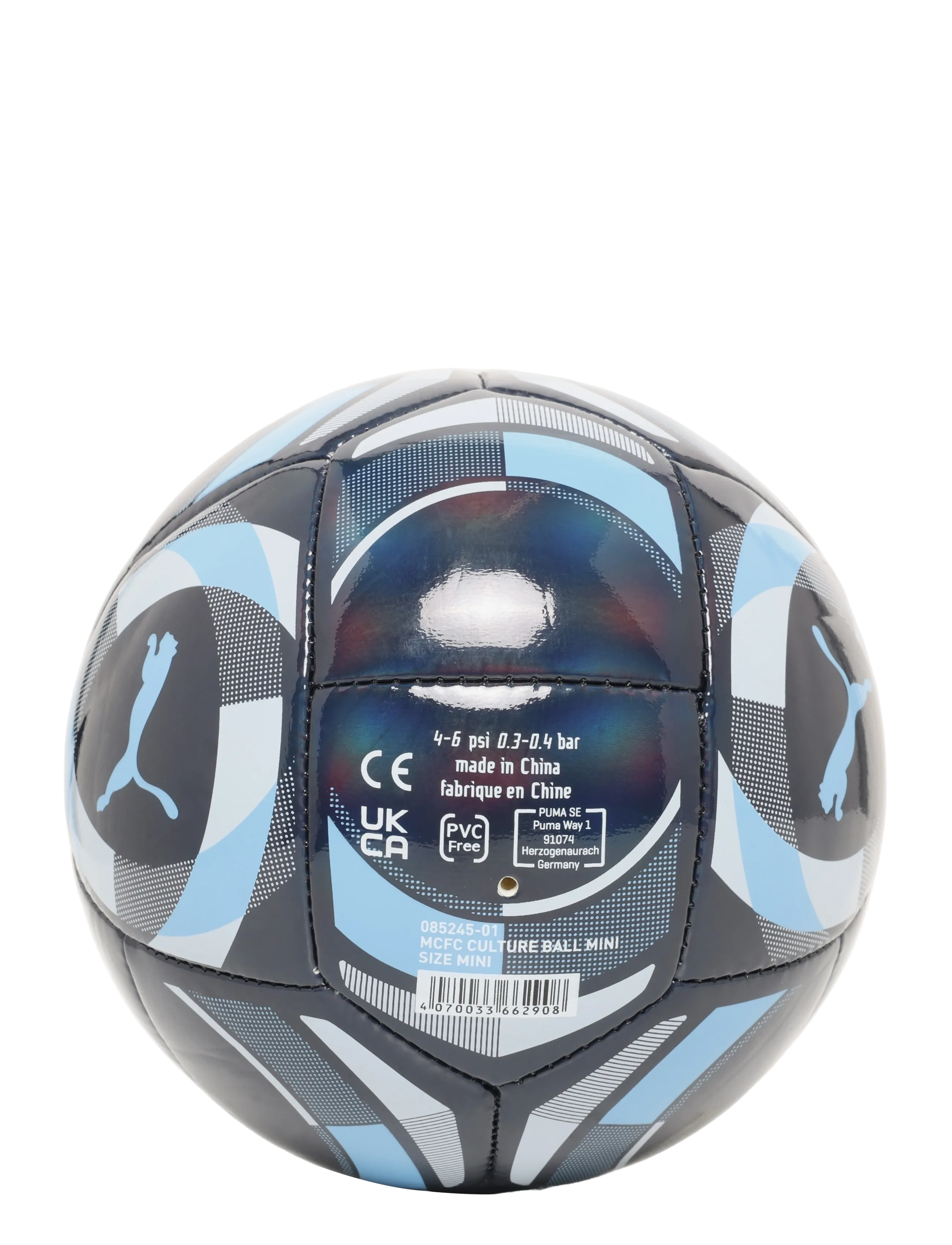 PUMA Manchester City F.c. Culture Ball Mini, Mænd, Mini Fodbold, Navy, Str: MINI