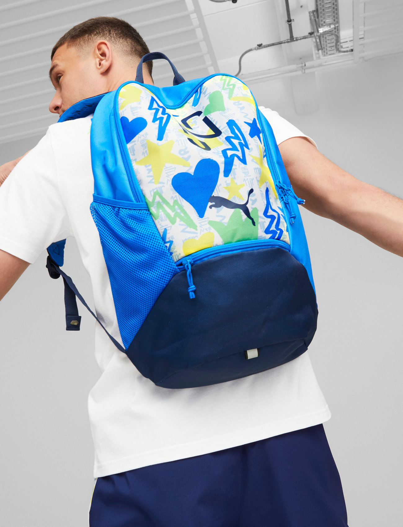 PUMA - NEYMAR JR Backpack - clothes - puma white-multicolor - 0