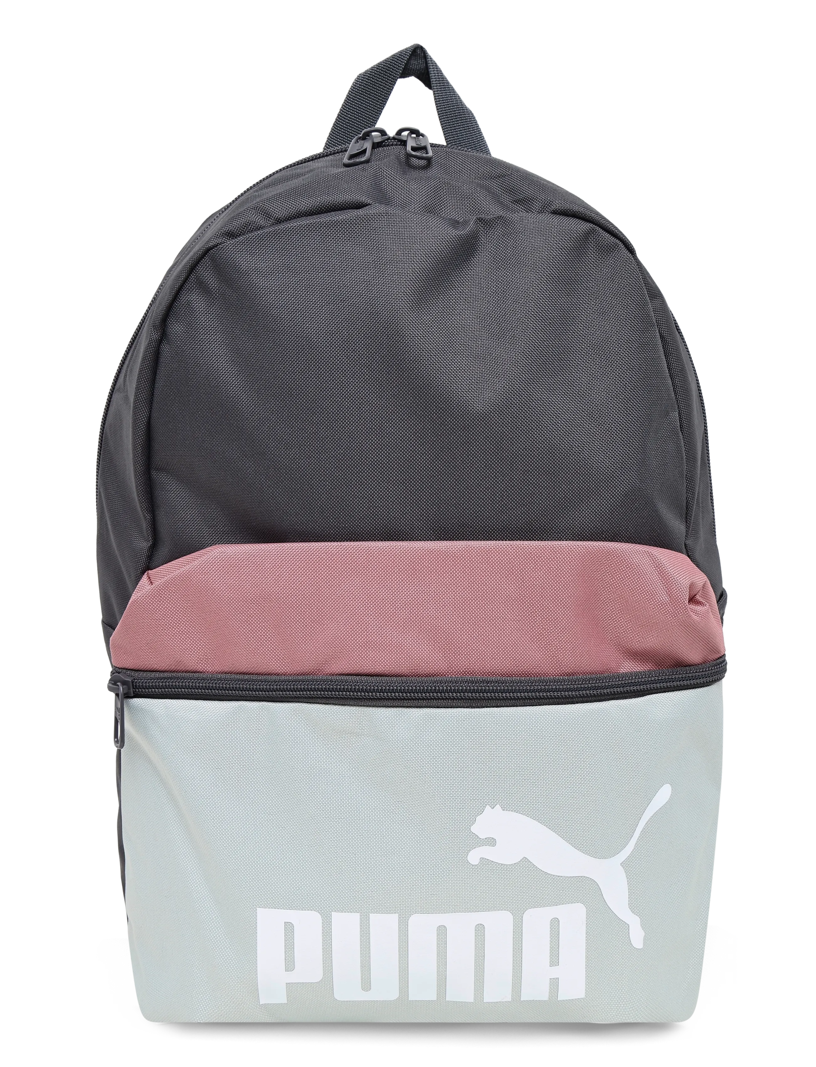 PUMA Phase Color Block Backpack, Mænd, Farveblok Rygsæk, Grå, Str: ONE SIZE