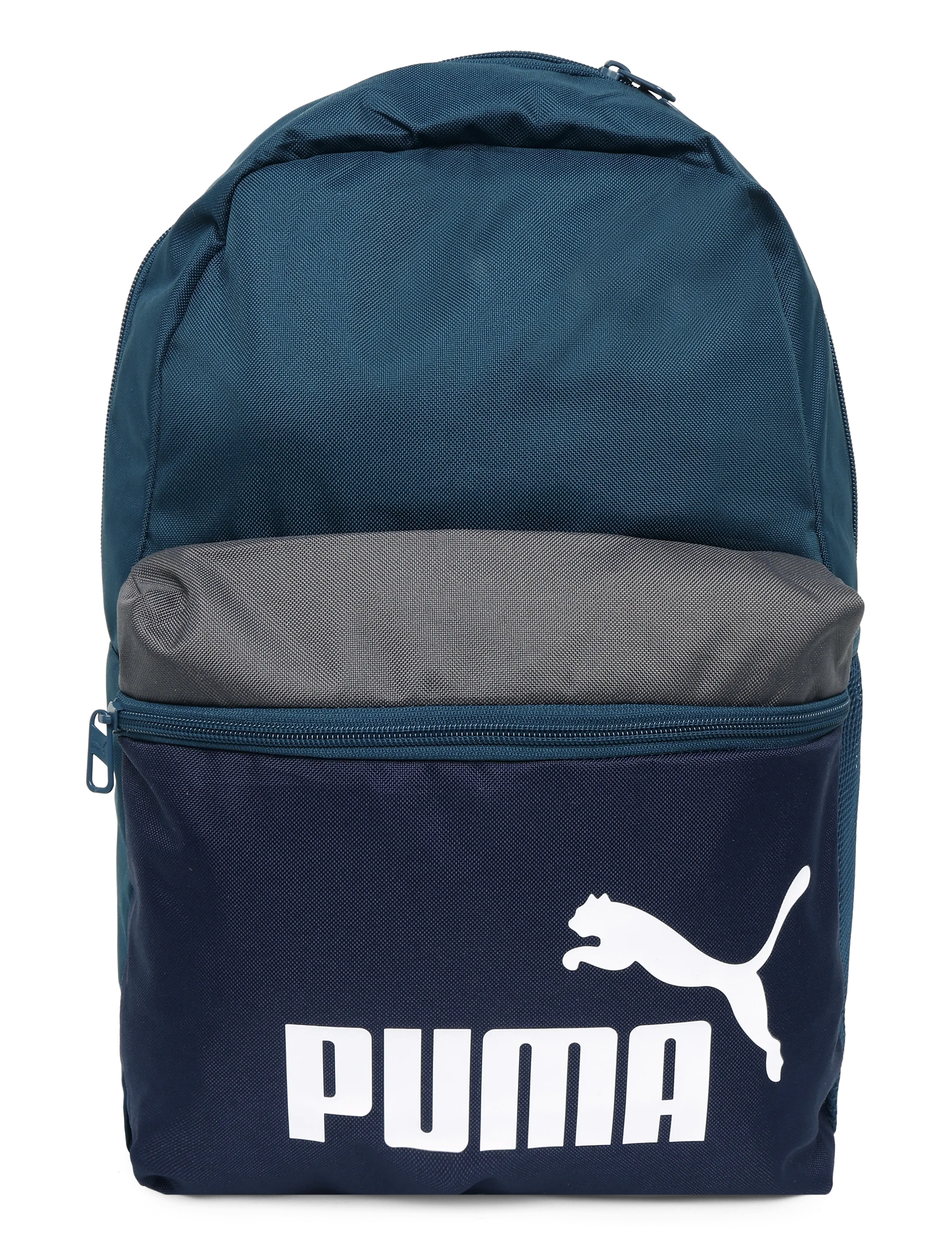 PUMA Phase Color Block Backpack, Mænd, Farveblok Rygsæk, Blå, Str: ONE SIZE