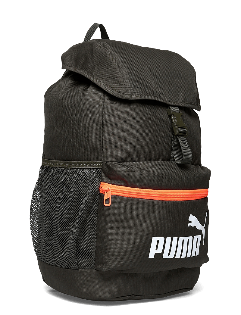 PUMA - PUMA PHASE HOODED Backpack - sporttaschen - dark olive-glowing red - 2