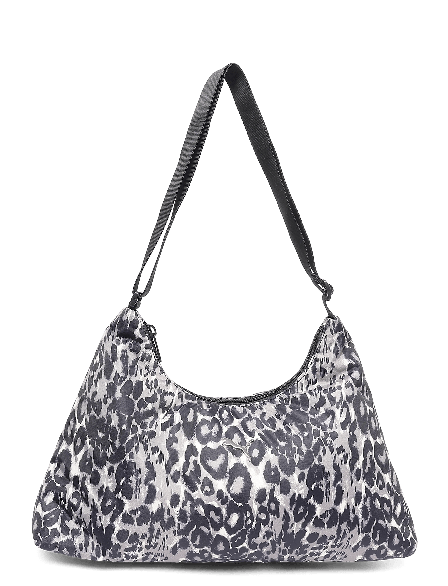 PUMA - POP Medium Prism Bag - gymväskor - puma black-leopard aop - 0