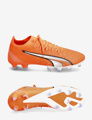 PUMA - ULTRA MATCH FG/AG - fodboldsko - ultra orange-puma white-blue glimmer - 0