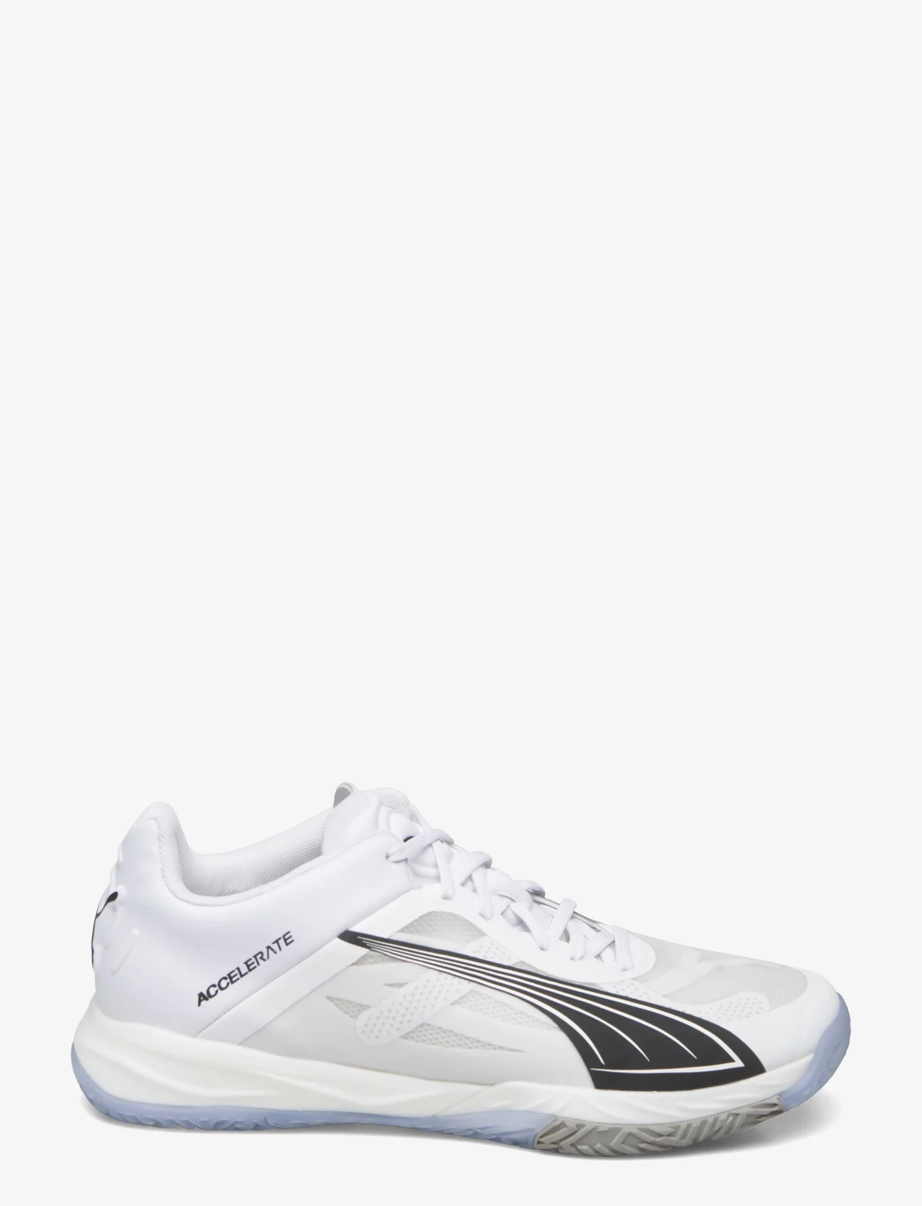 PUMA - Accelerate NITRO SQD - indoor sports shoes - puma white-puma black-concrete gray - 1