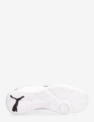 PUMA - Attacourt - buty do sportów halowych - puma white-puma black-concrete gray - 4
