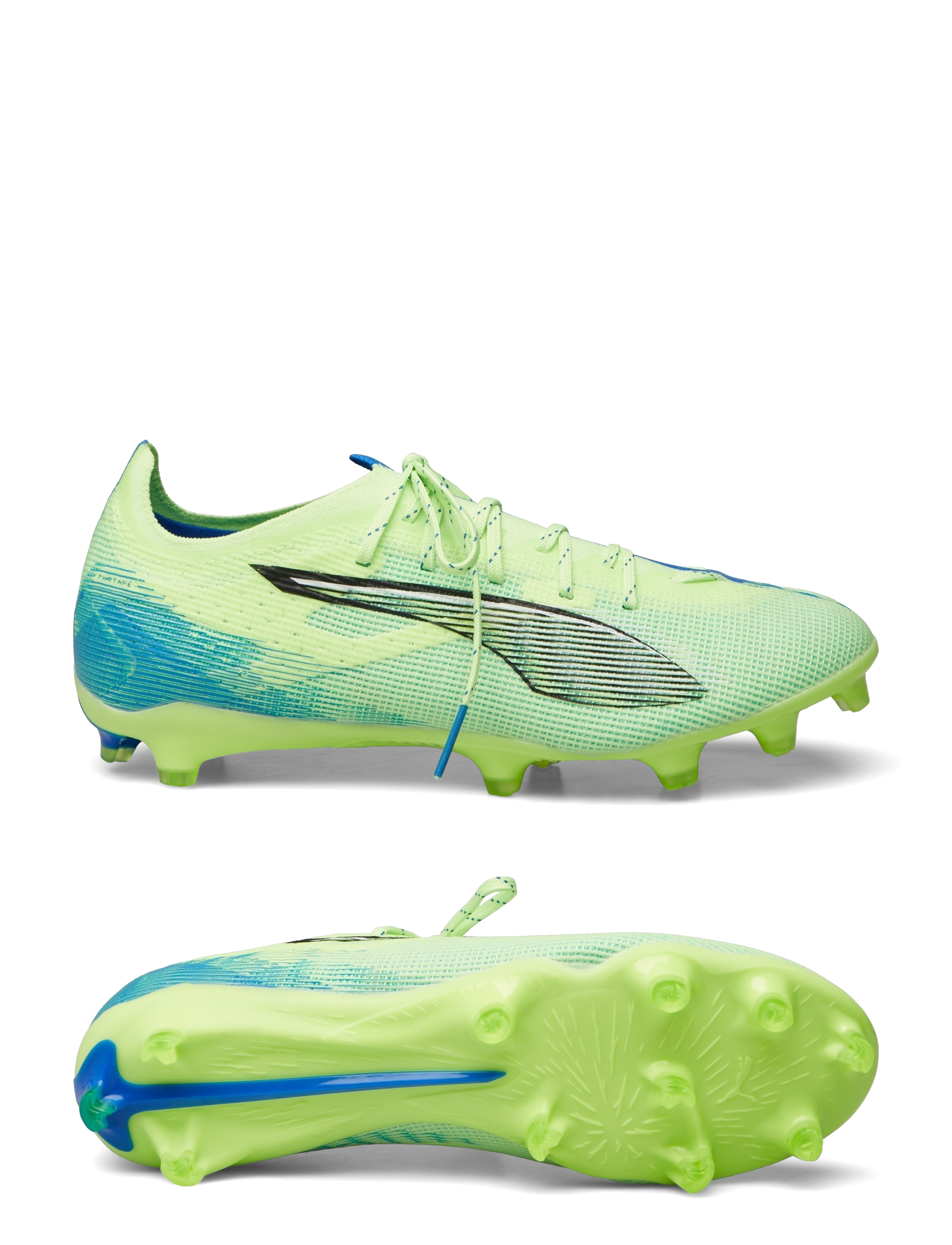 PUMA ULTRA 5 PRO FG/AG - Sko - FIZZY APPLE-PUMA WHITE-BLUEMAZING / green