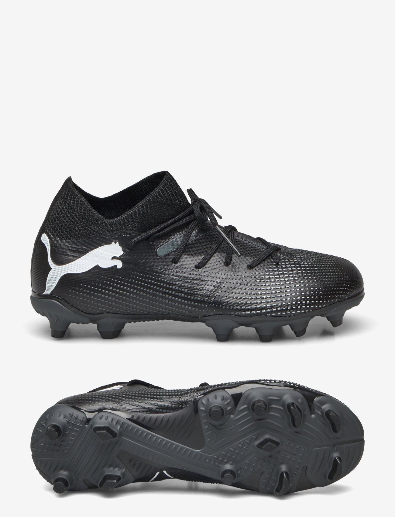 PUMA - FUTURE 7 MATCH FG/AG Jr - børn - puma black-puma white - 0