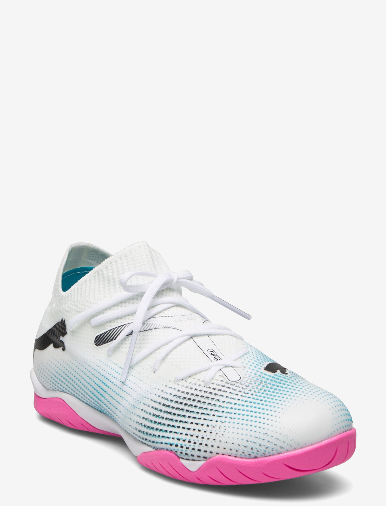 PUMA - FUTURE 7 MATCH IT + Mid Jr - puma white-puma black-poison pink - 1