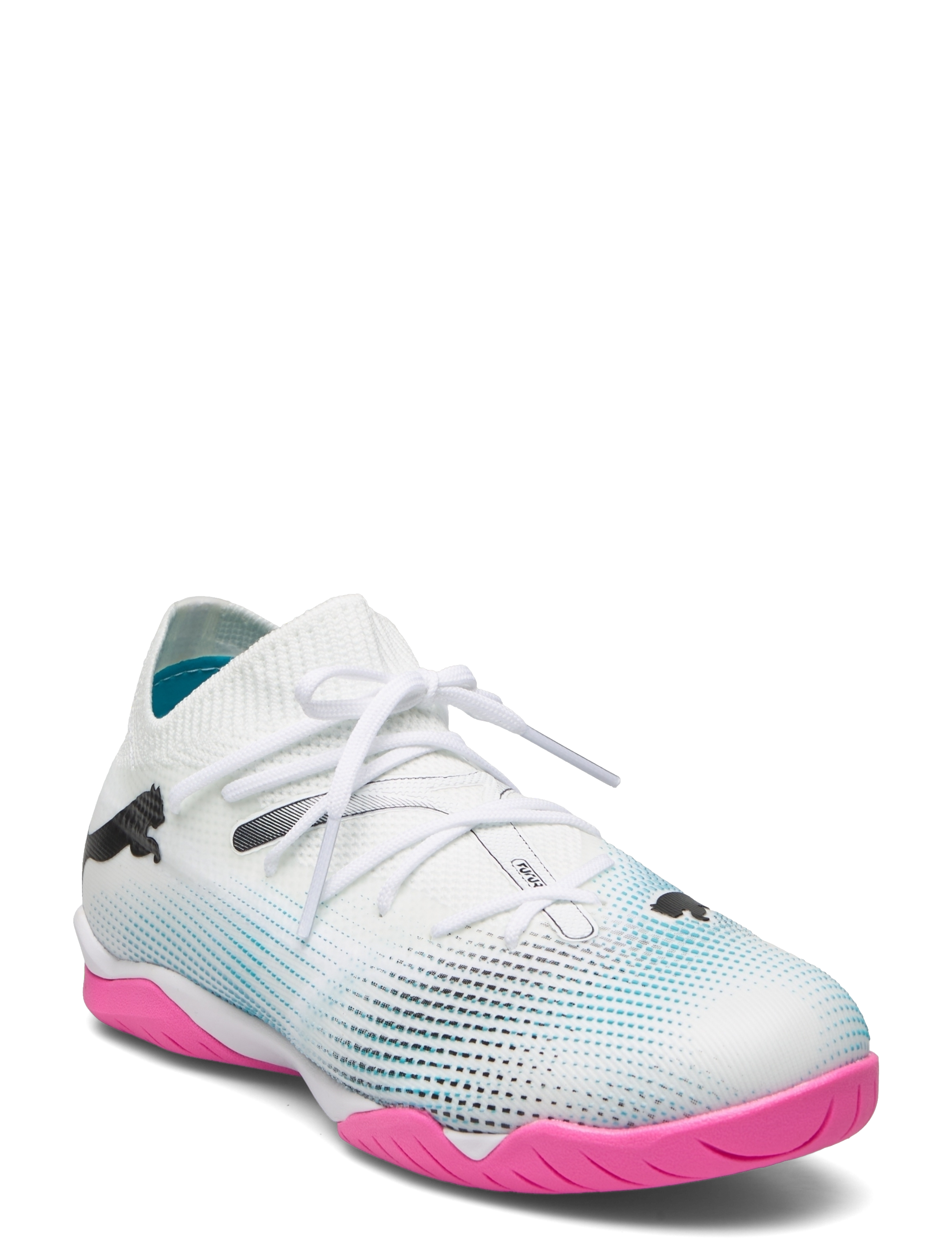 PUMA - FUTURE 7 MATCH IT + Mid Jr - puma white-puma black-poison pink - 1