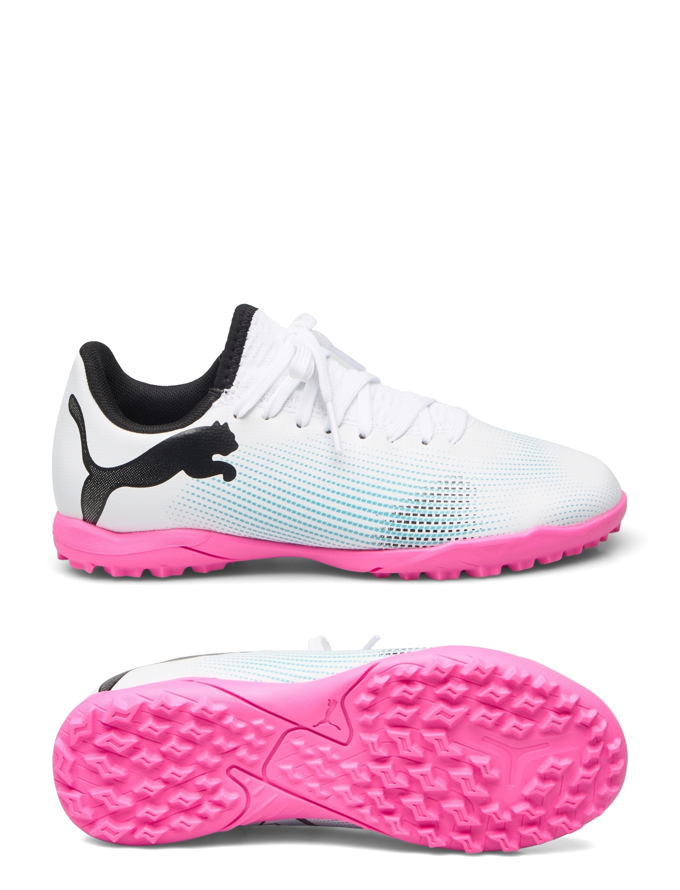 FUTURE 7 PLAY TT Jr - PUMA WHITE-PUMA BLACK-POISON PINK
