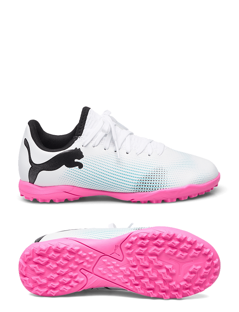 PUMA - FUTURE 7 PLAY TT Jr - puma white-puma black-poison pink - 0