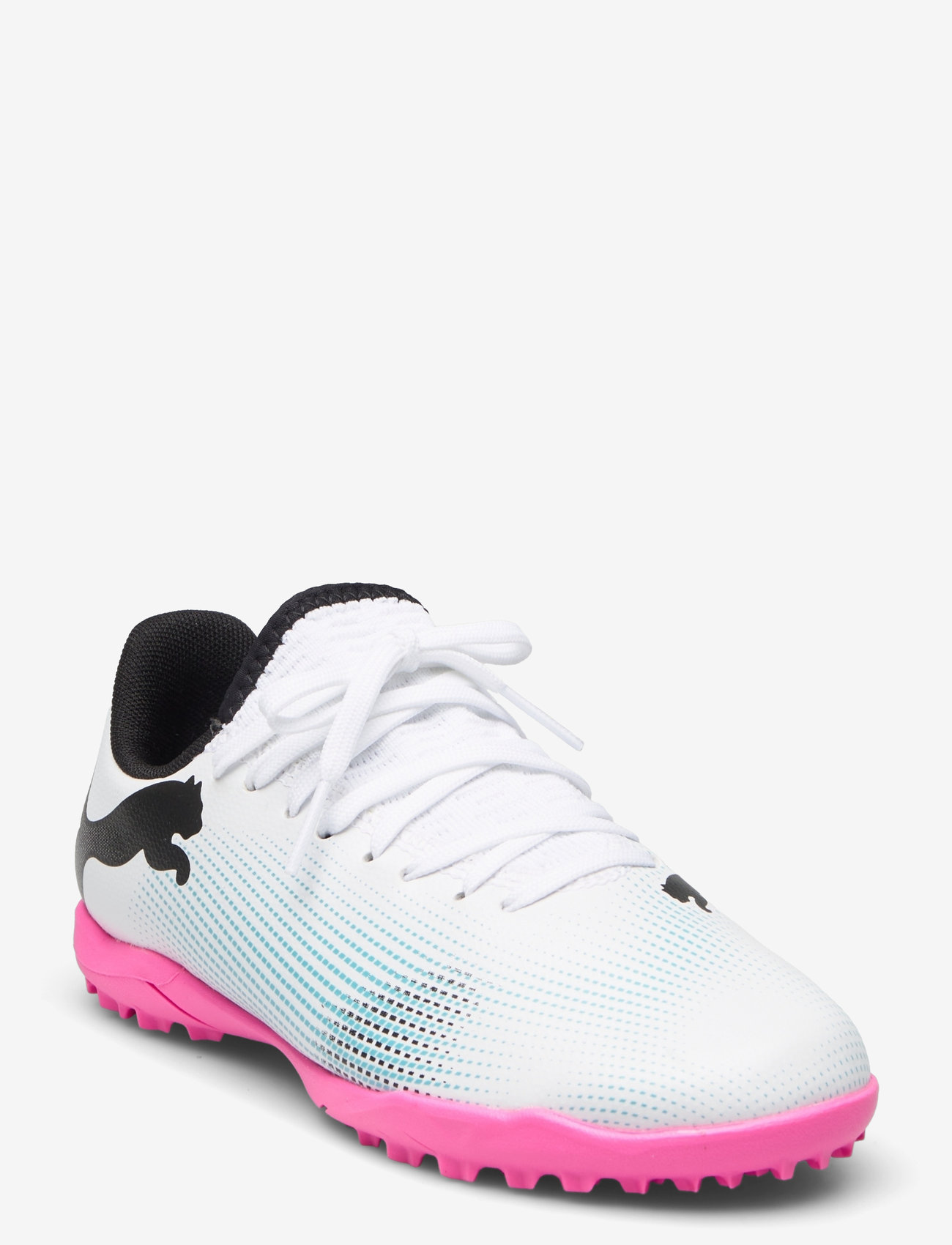 PUMA - FUTURE 7 PLAY TT Jr - puma white-puma black-poison pink - 1