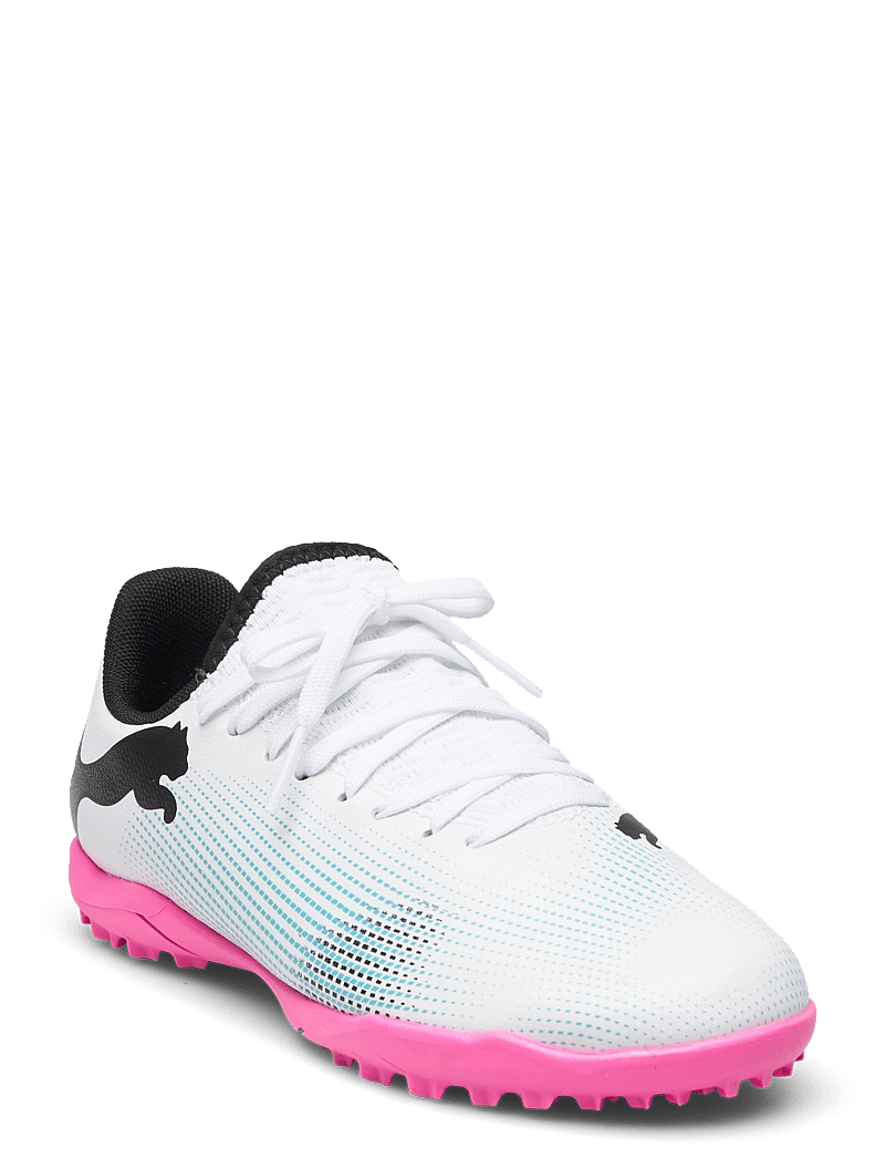 PUMA - FUTURE 7 PLAY TT Jr - puma white-puma black-poison pink - 1