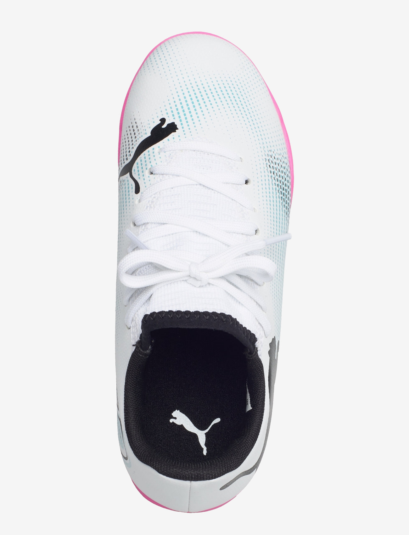 PUMA - FUTURE 7 PLAY TT Jr - puma white-puma black-poison pink - 3