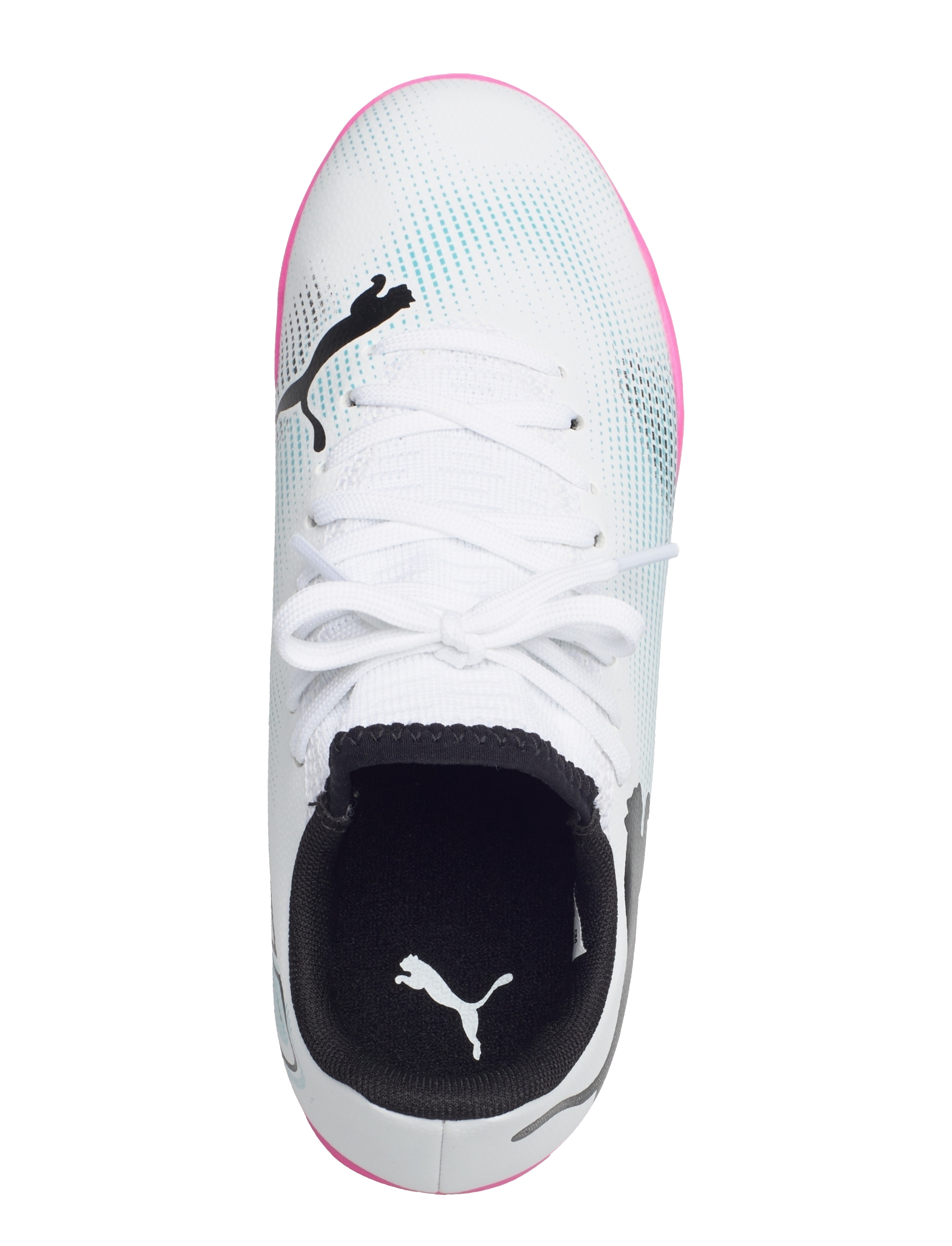 PUMA - FUTURE 7 PLAY TT Jr - puma white-puma black-poison pink - 3