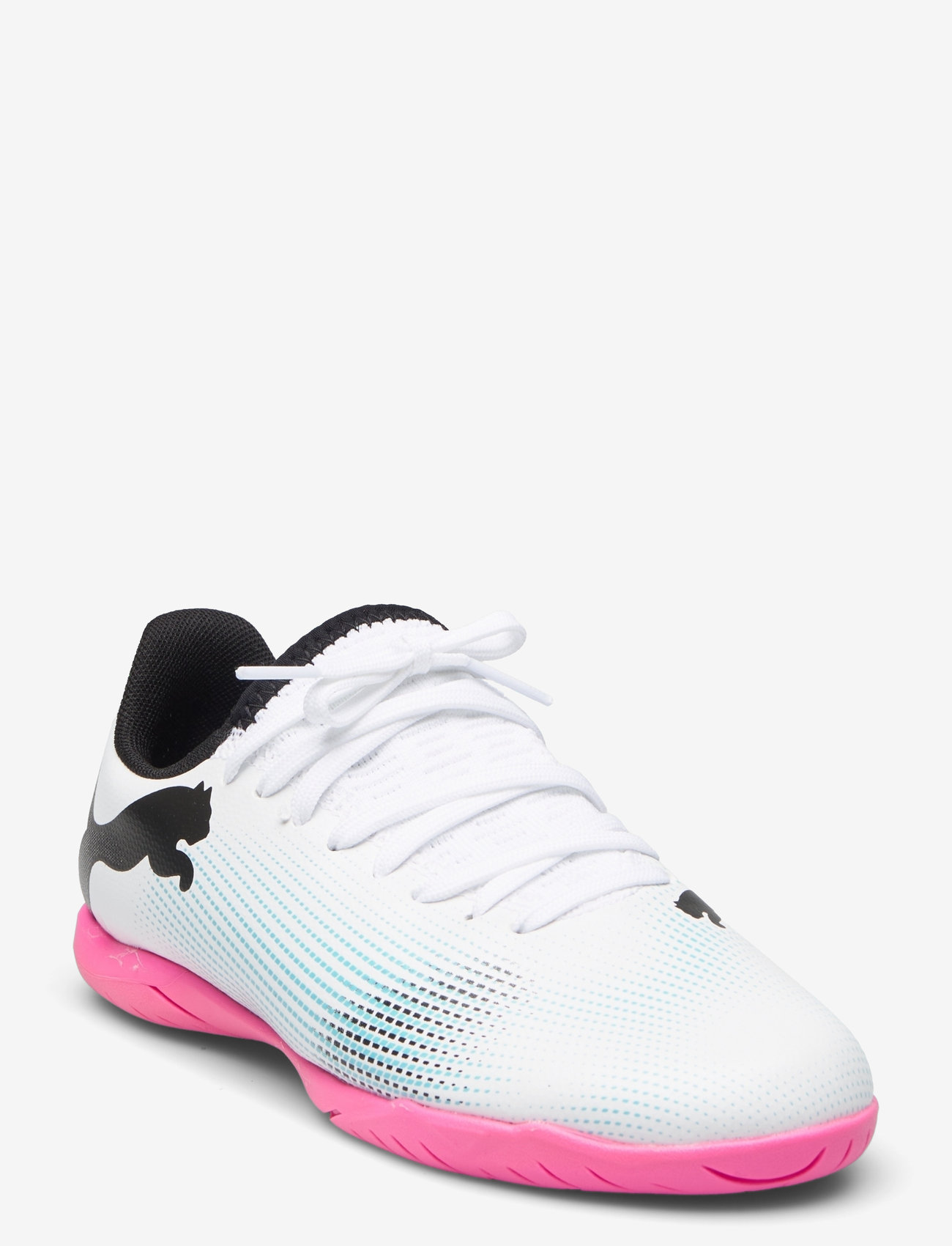 PUMA - FUTURE 7 PLAY IT Jr - puma white-puma black-poison pink - 1