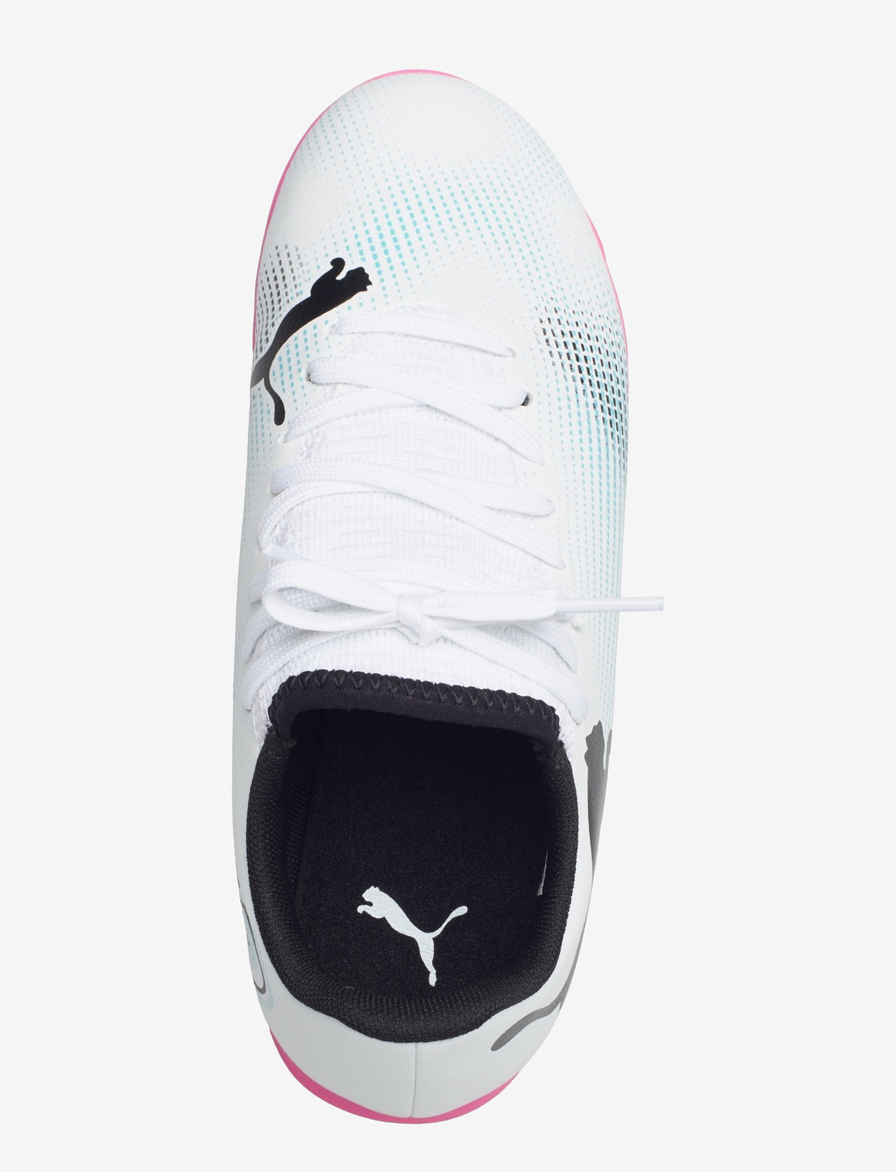 PUMA - FUTURE 7 PLAY IT Jr - puma white-puma black-poison pink - 3