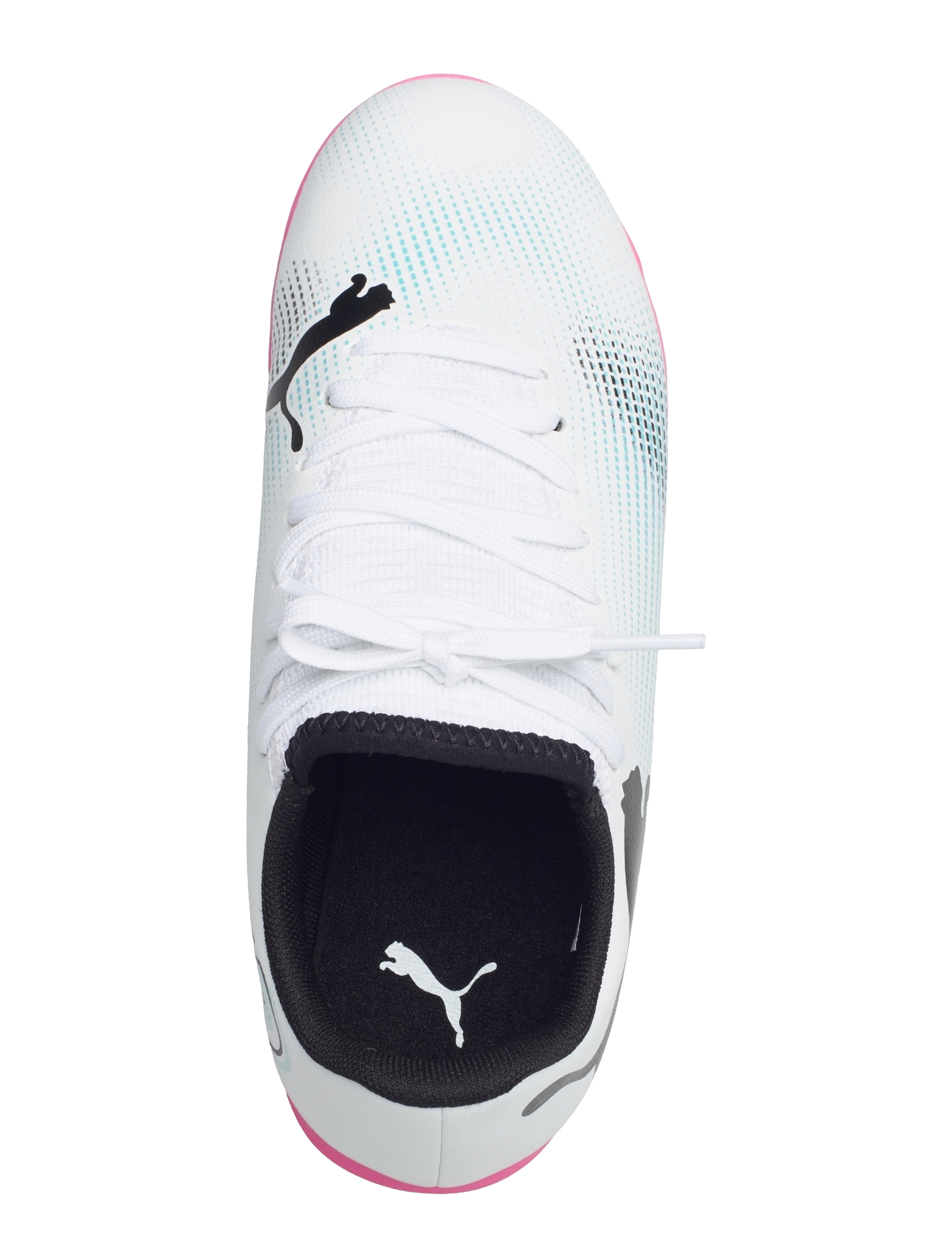 PUMA - FUTURE 7 PLAY IT Jr - puma white-puma black-poison pink - 3