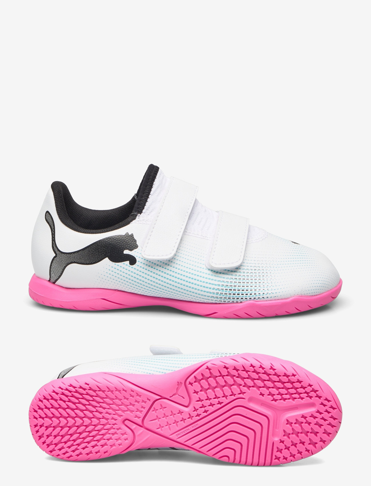 PUMA - FUTURE 7 PLAY IT V Jr - puma white-puma black-poison pink - 0