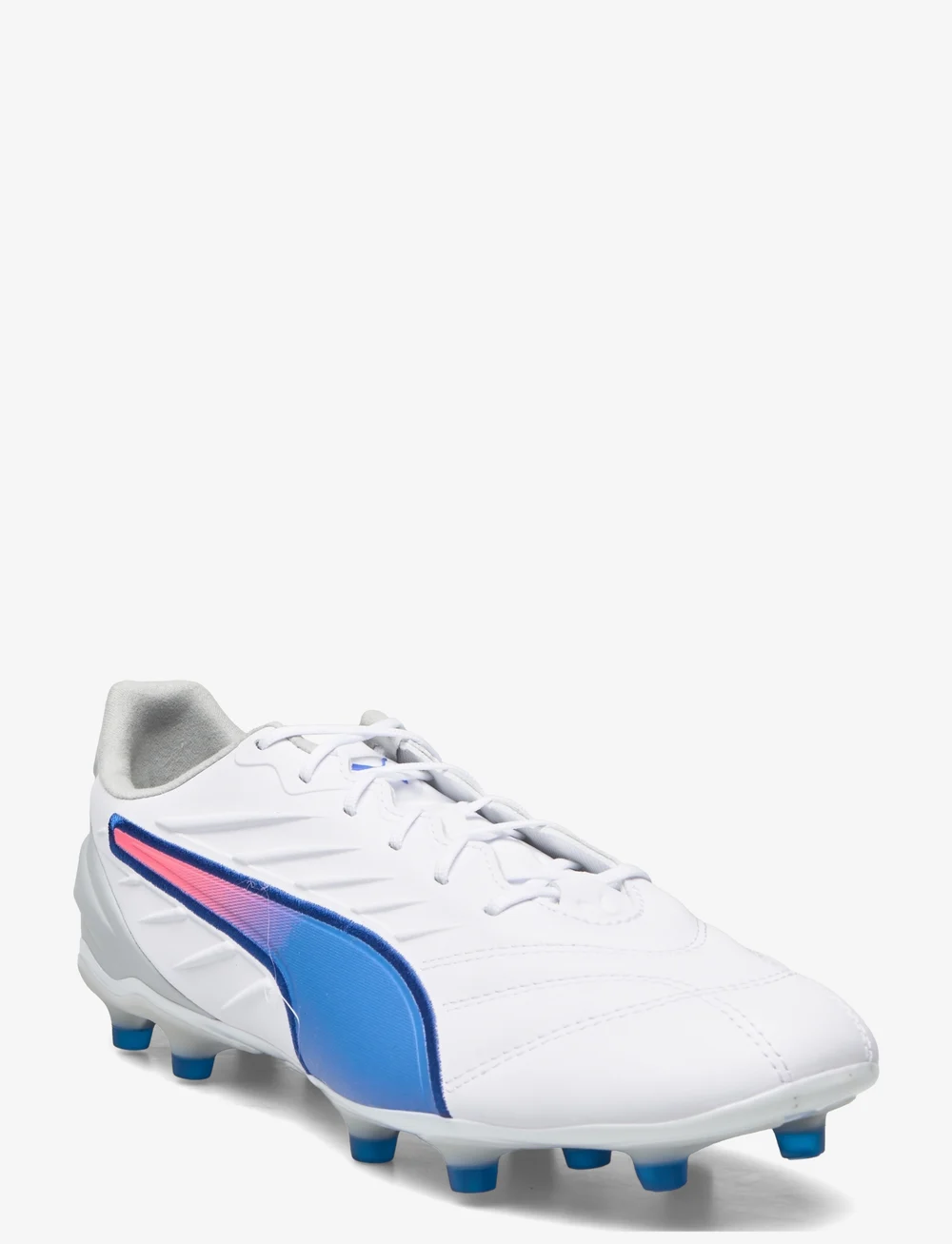 PUMA - KING PRO FG/AG - fotbollsskor - puma white-bluemazing-flat light gray - 1
