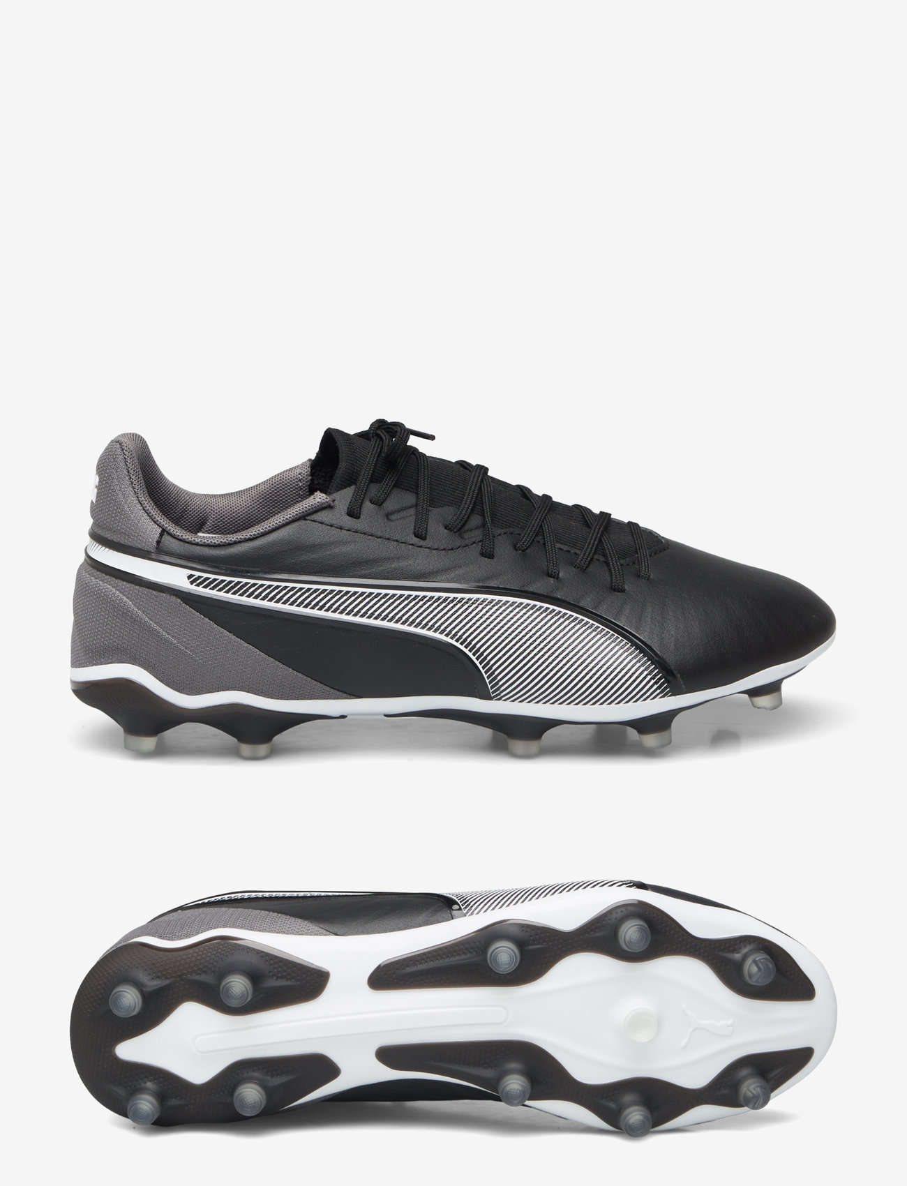 PUMA - KING MATCH FG/AG - fodboldstøvler - puma black-puma white-cool dark gray - 0
