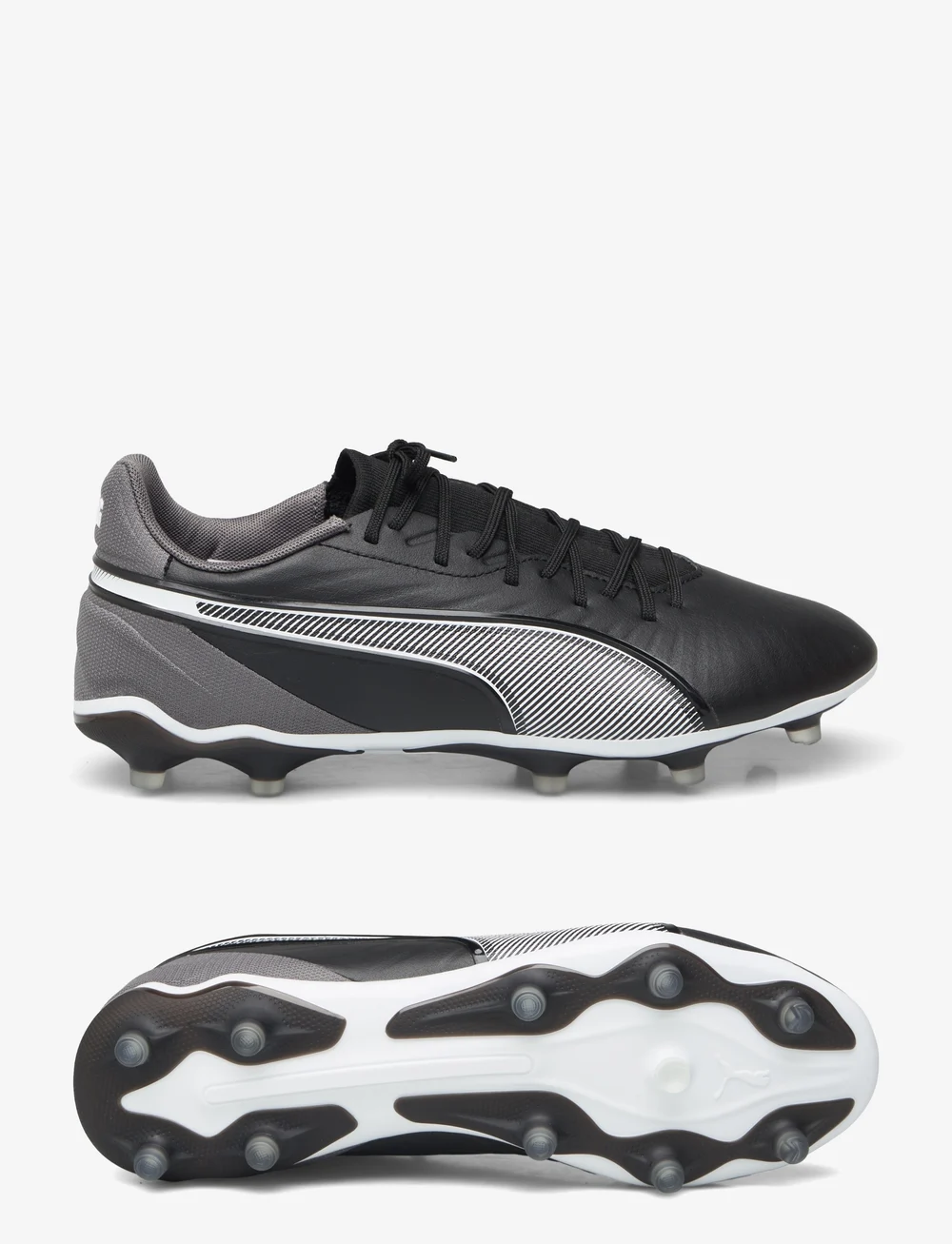 PUMA - KING MATCH FG/AG - fotbollsskor - puma black-puma white-cool dark gray - 0