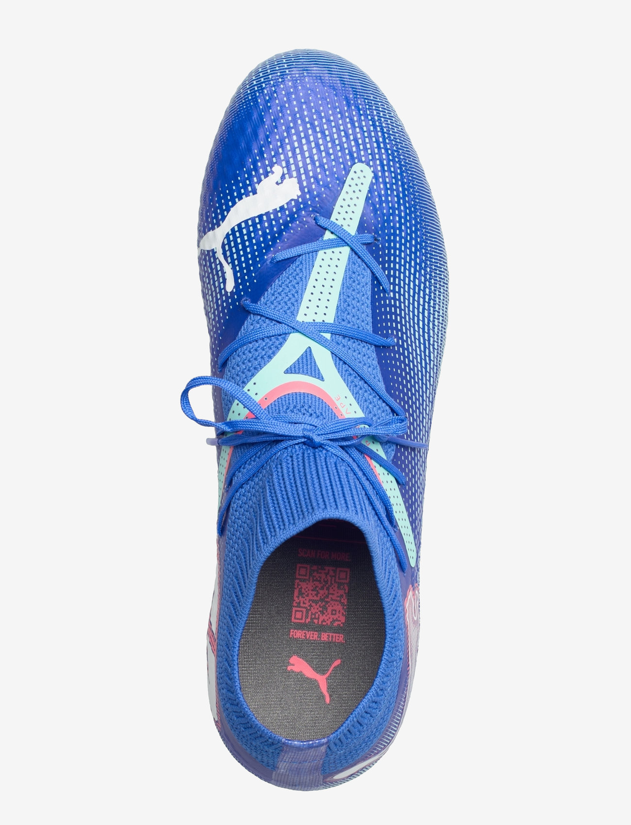 PUMA - FUTURE 7 PRO FG/AG - fußballstiefel - bluemazing-puma white-electric peppermint - 3