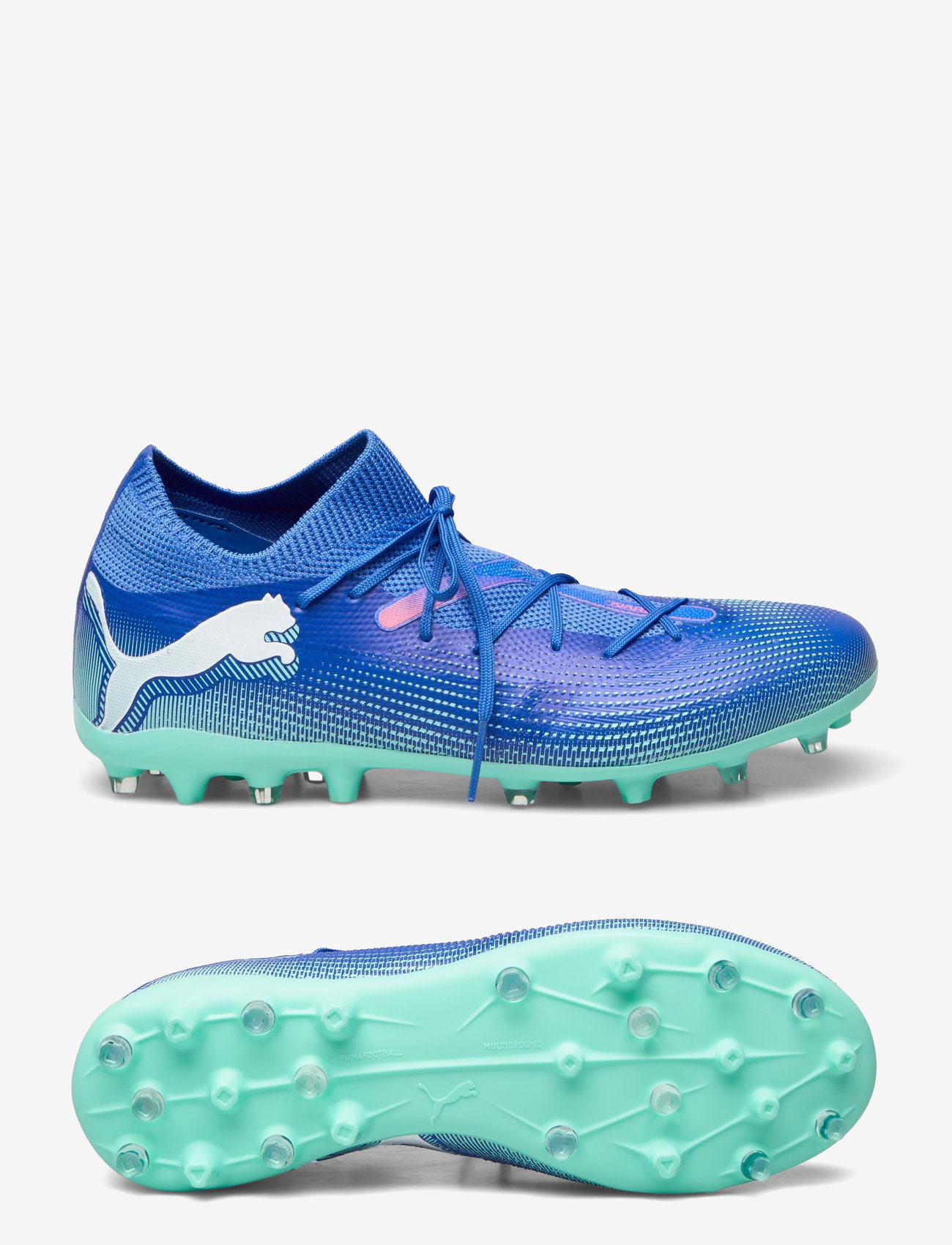 PUMA - FUTURE 7 MATCH MG - fußballstiefel - bluemazing-puma white-electric peppermint - 0