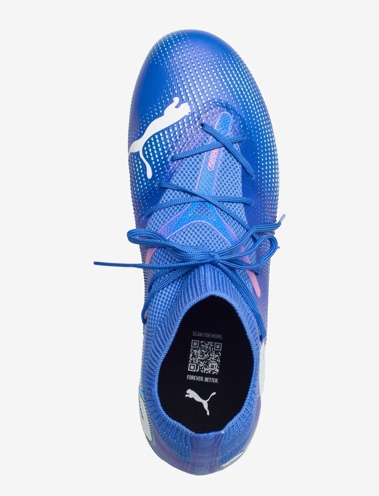 PUMA - FUTURE 7 MATCH MG - fußballstiefel - bluemazing-puma white-electric peppermint - 3