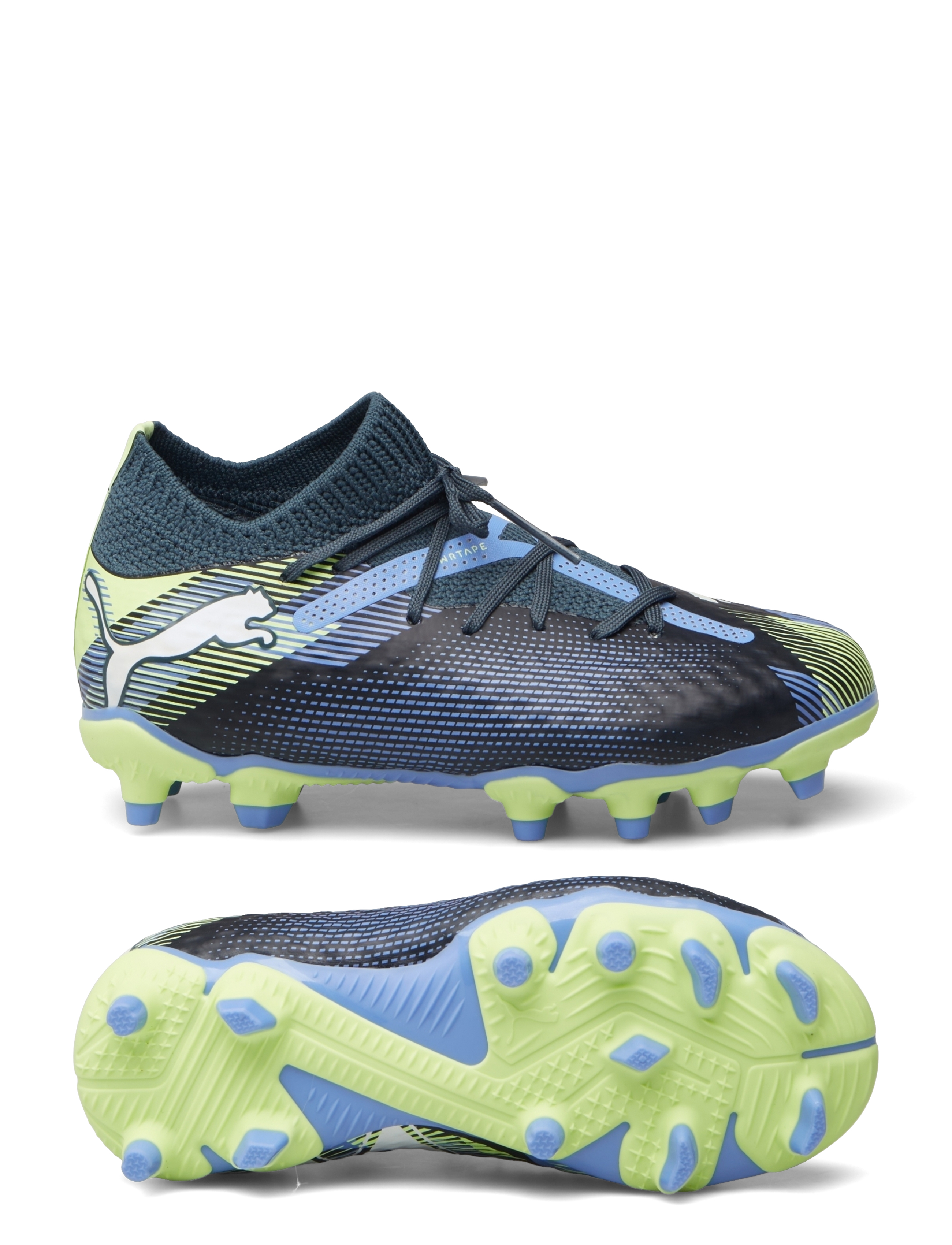FUTURE 7 PRO FG/AG Jr - GRAY SKIES-PUMA WHITE-FIZZY APPLE