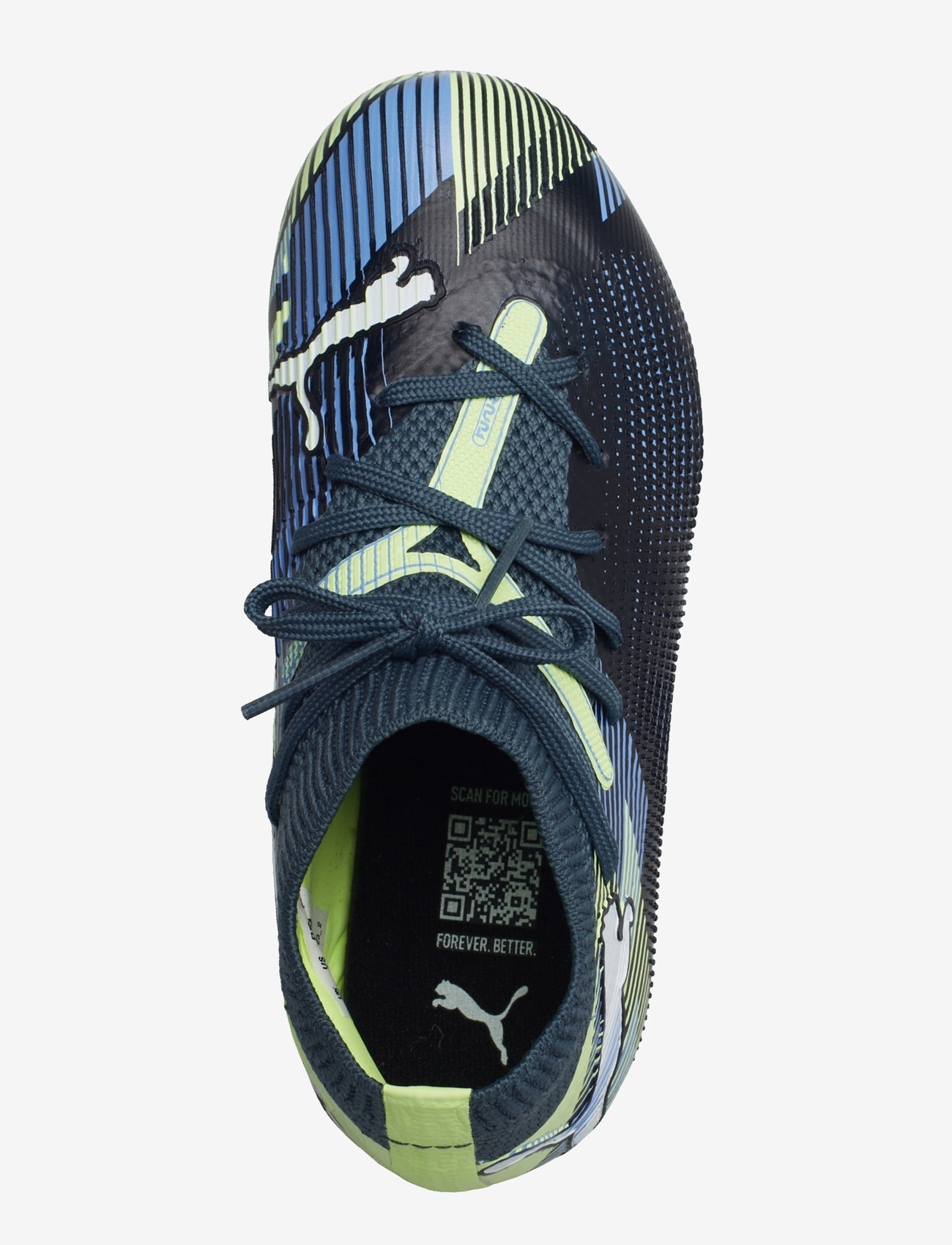 PUMA - FUTURE 7 MATCH MG Jr - gray skies-puma white-fizzy apple - 3