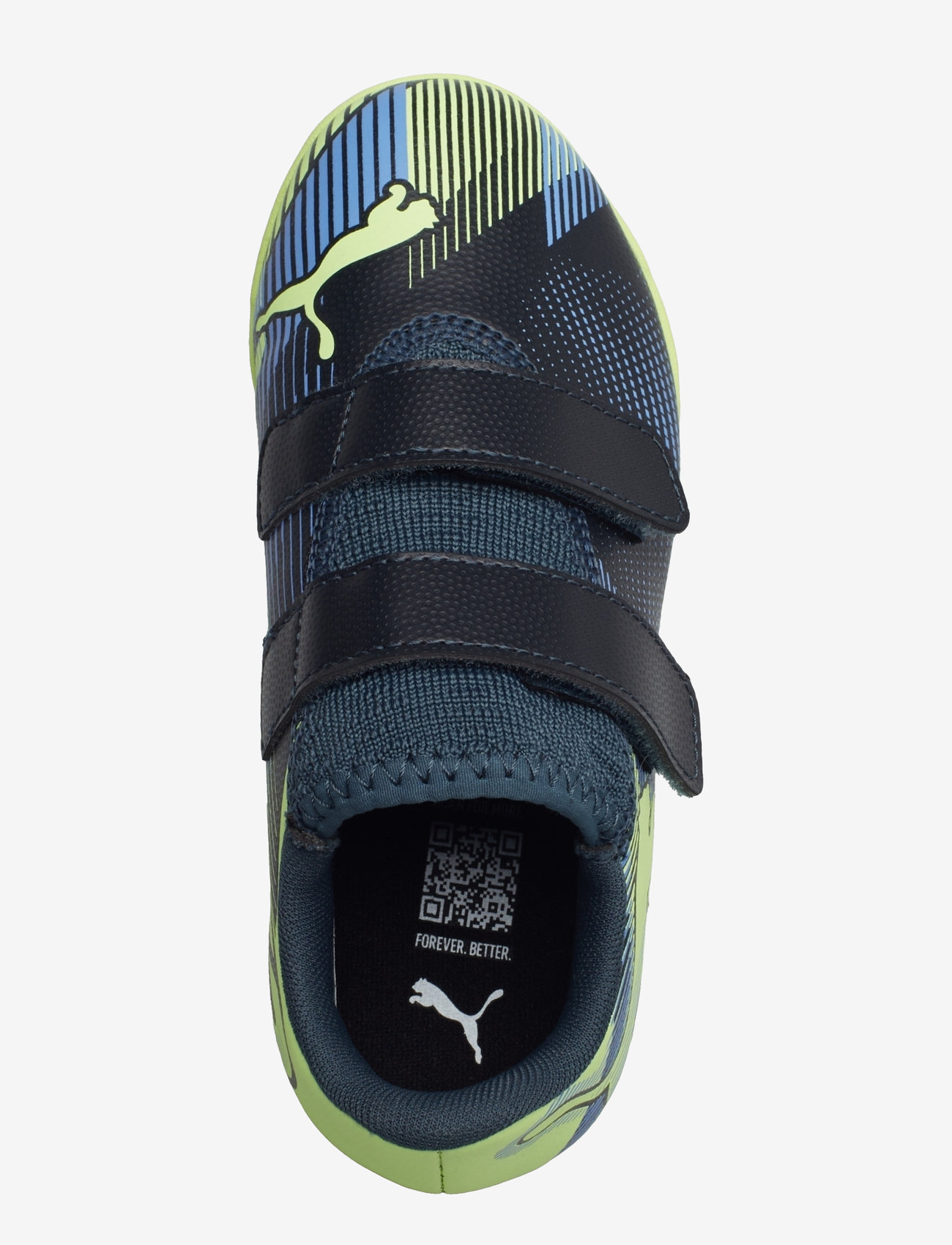 PUMA - FUTURE 7 PLAY TT V Jr - gray skies-elektro purple-fizzy apple-puma white - 2