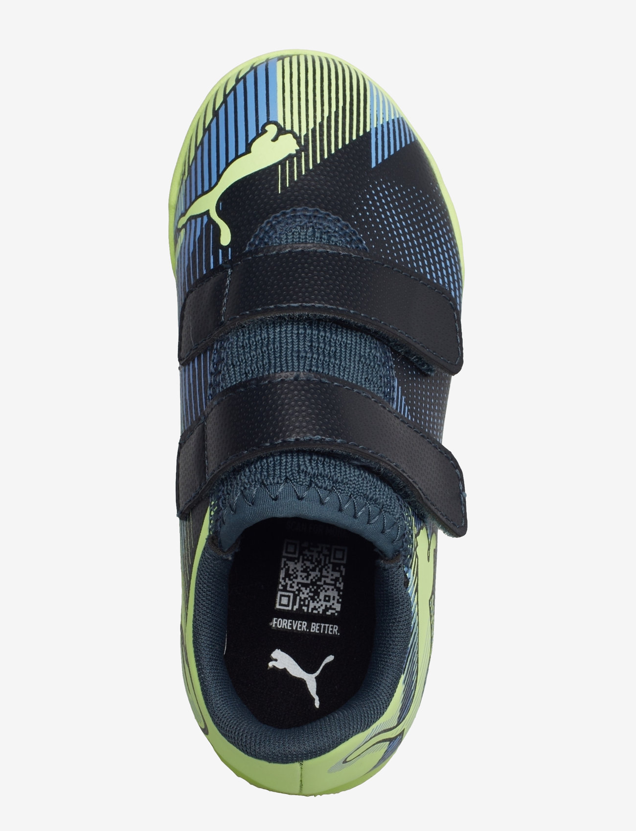 PUMA - FUTURE 7 PLAY IT V Jr - gray skies-elektro purple-fizzy apple-puma white - 3