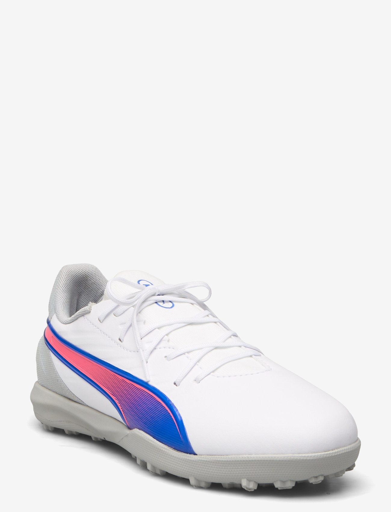 PUMA - KING MATCH TT Jr - puma white-bluemazing-flat light gray - 1